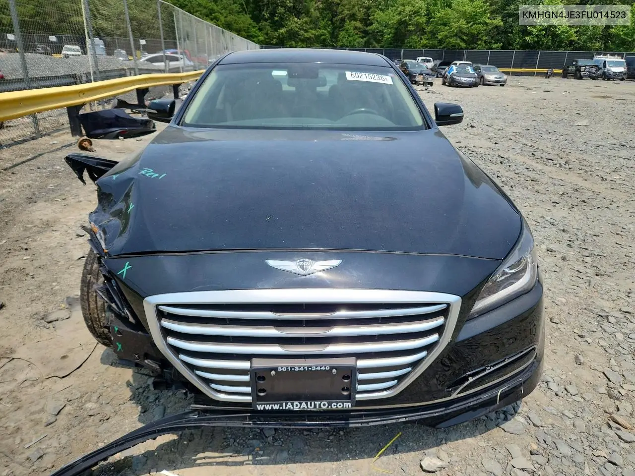 2015 Hyundai Genesis 3.8L VIN: KMHGN4JE3FU014523 Lot: 60215236