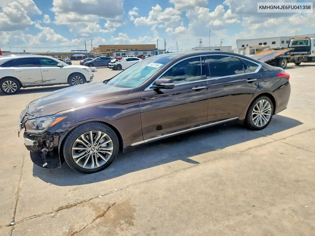 2015 Hyundai Genesis 3.8L VIN: KMHGN4JE6FU041358 Lot: 60237666