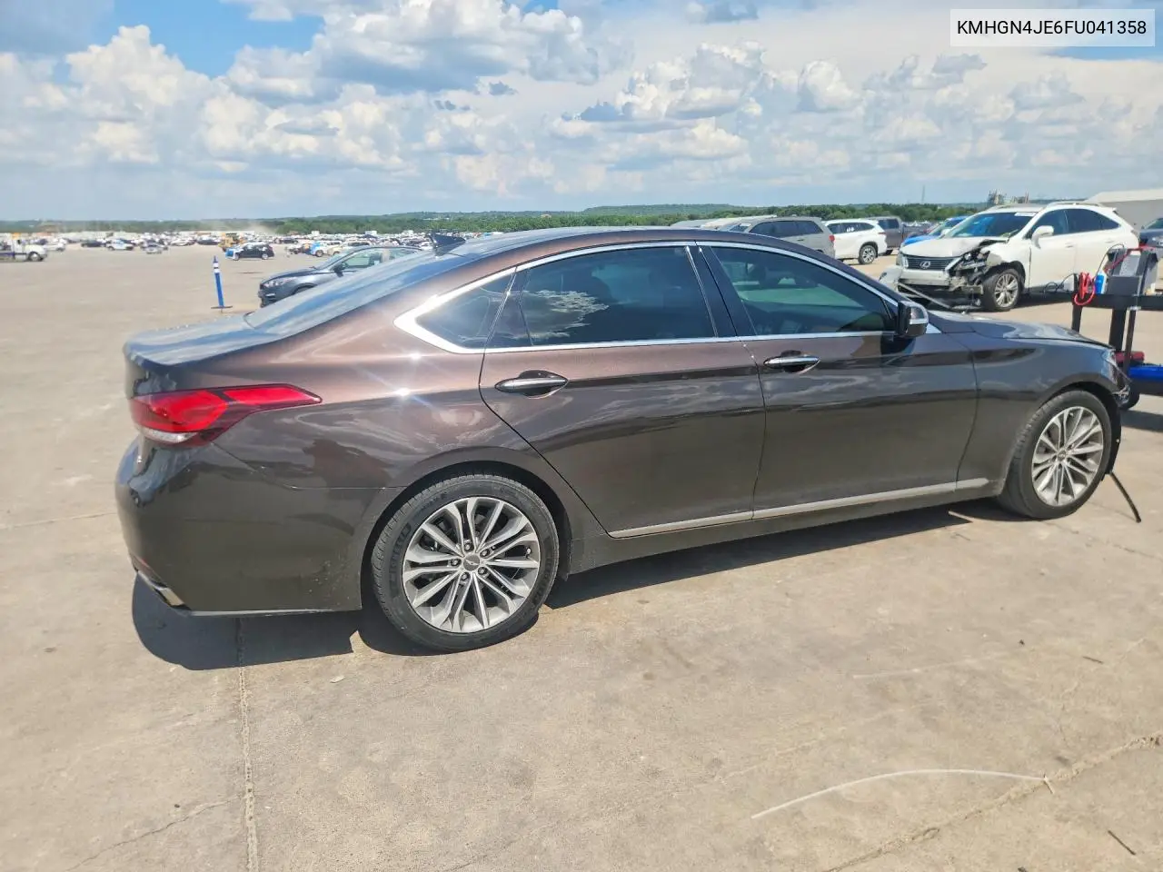 2015 Hyundai Genesis 3.8L VIN: KMHGN4JE6FU041358 Lot: 60237666
