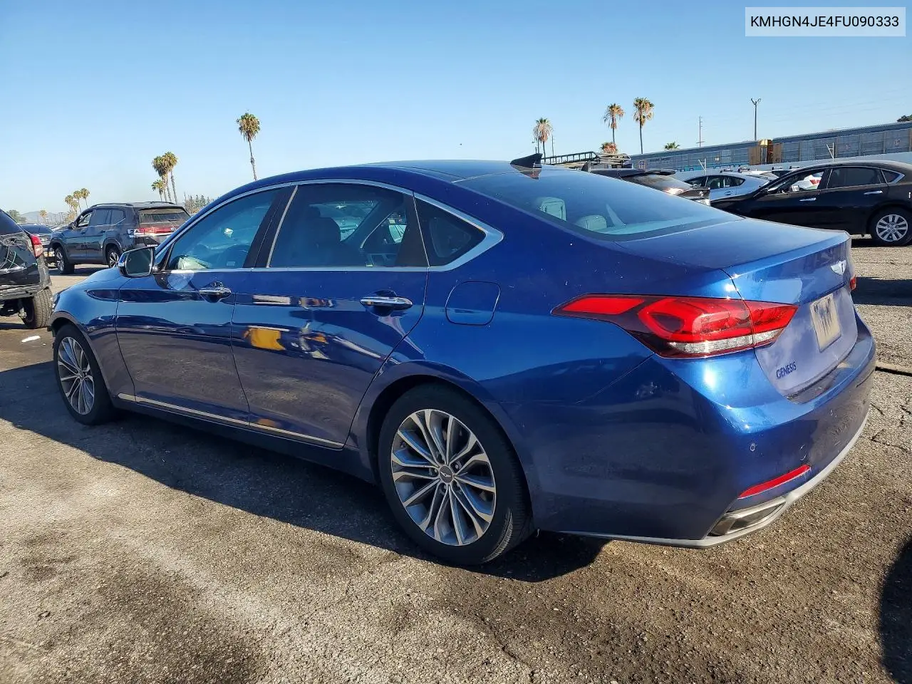 2015 Hyundai Genesis 3.8L VIN: KMHGN4JE4FU090333 Lot: 60277256