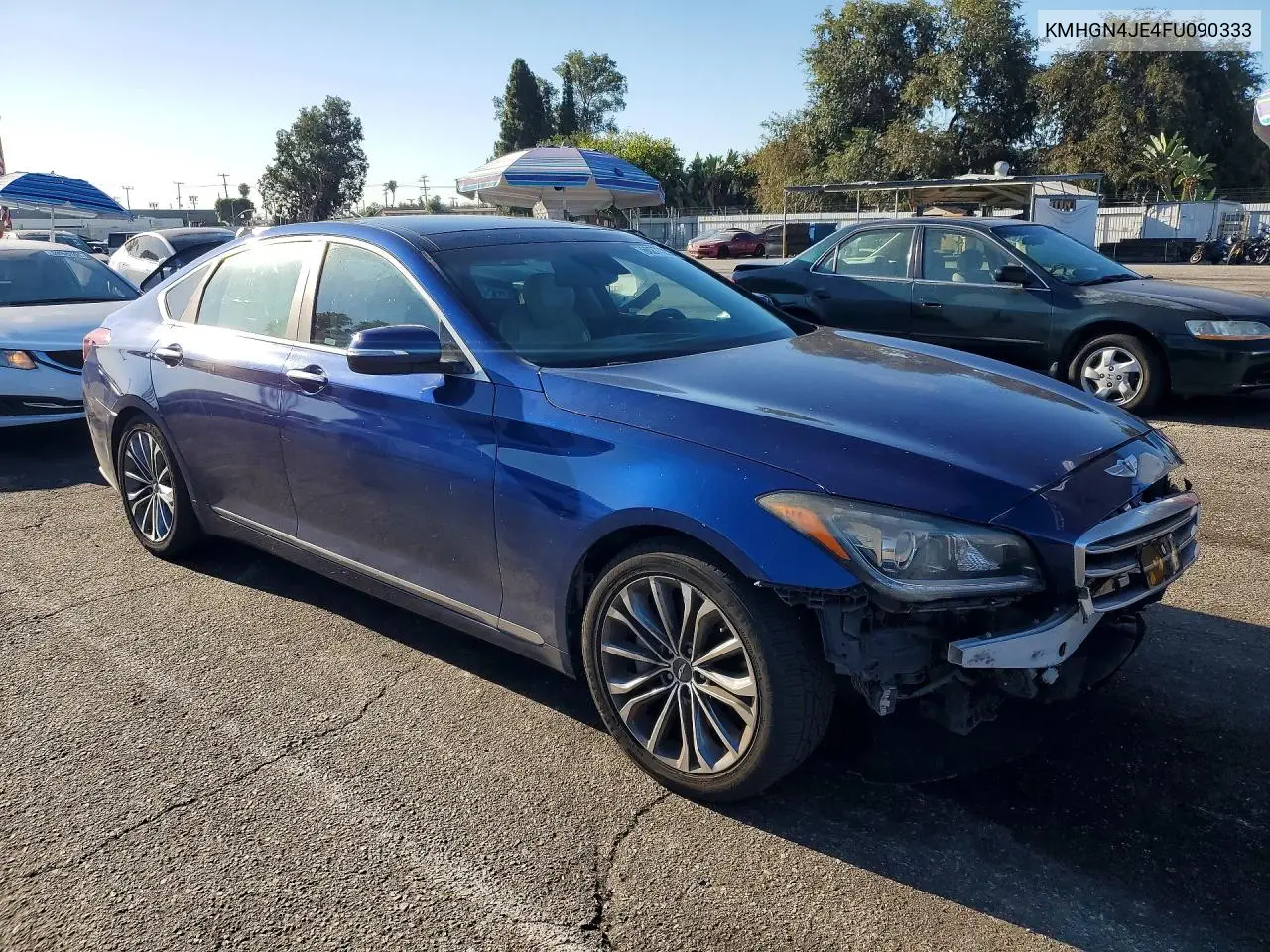 2015 Hyundai Genesis 3.8L VIN: KMHGN4JE4FU090333 Lot: 60277256