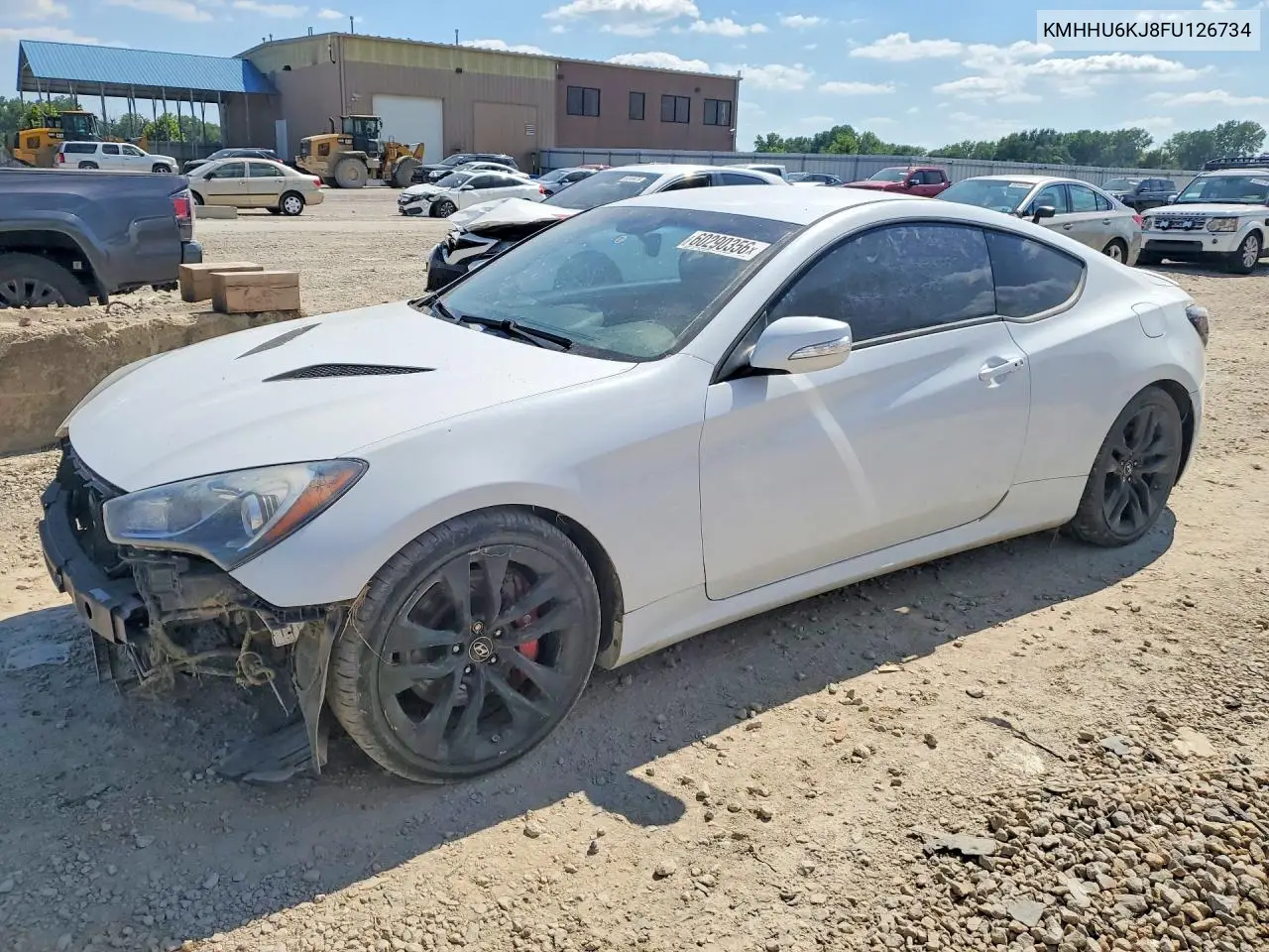 2015 Hyundai Genesis Coupe 3.8 R-Spec VIN: KMHHU6KJ8FU126734 Lot: 60290356