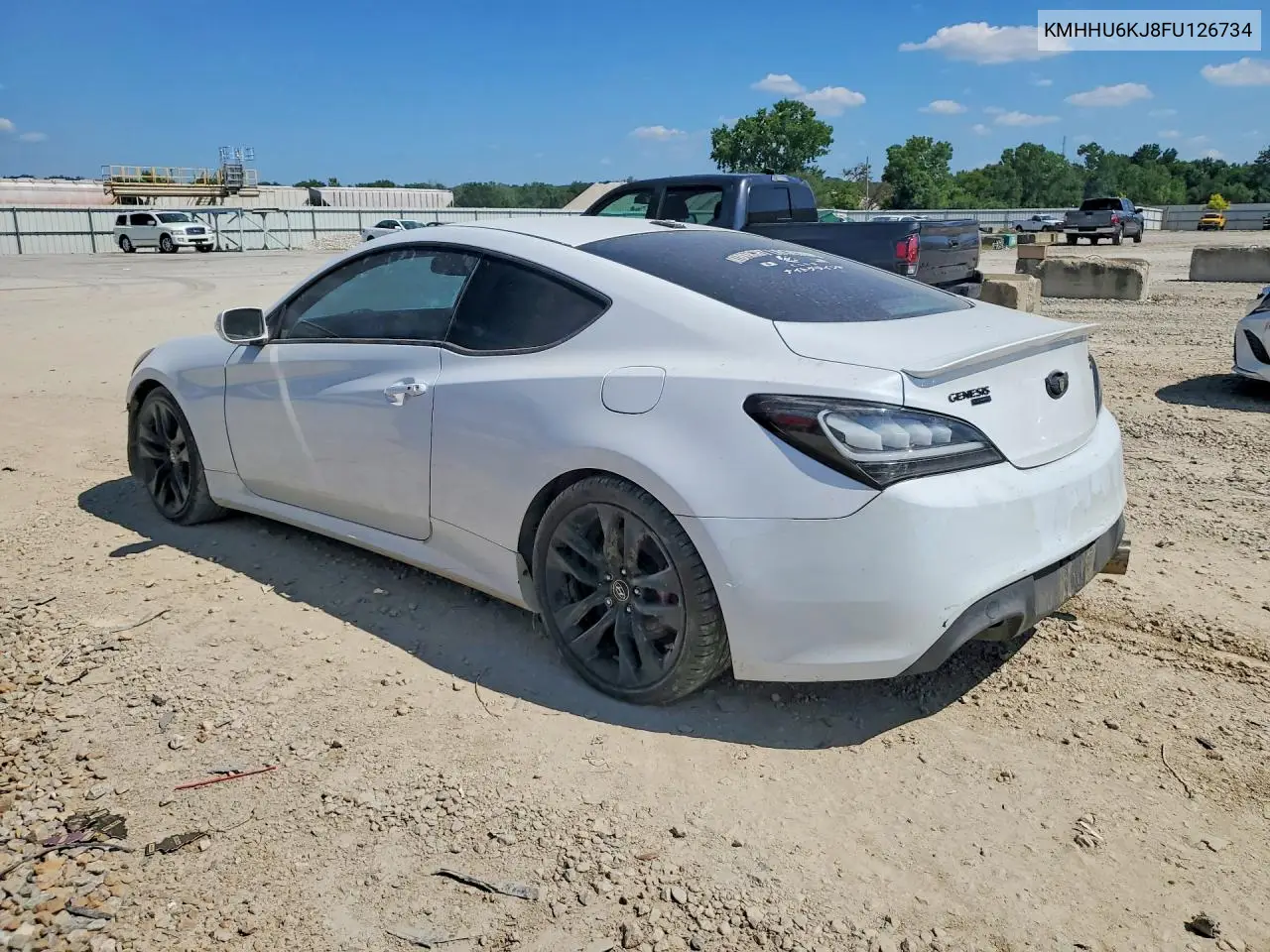 2015 Hyundai Genesis Coupe 3.8 R-Spec VIN: KMHHU6KJ8FU126734 Lot: 60290356