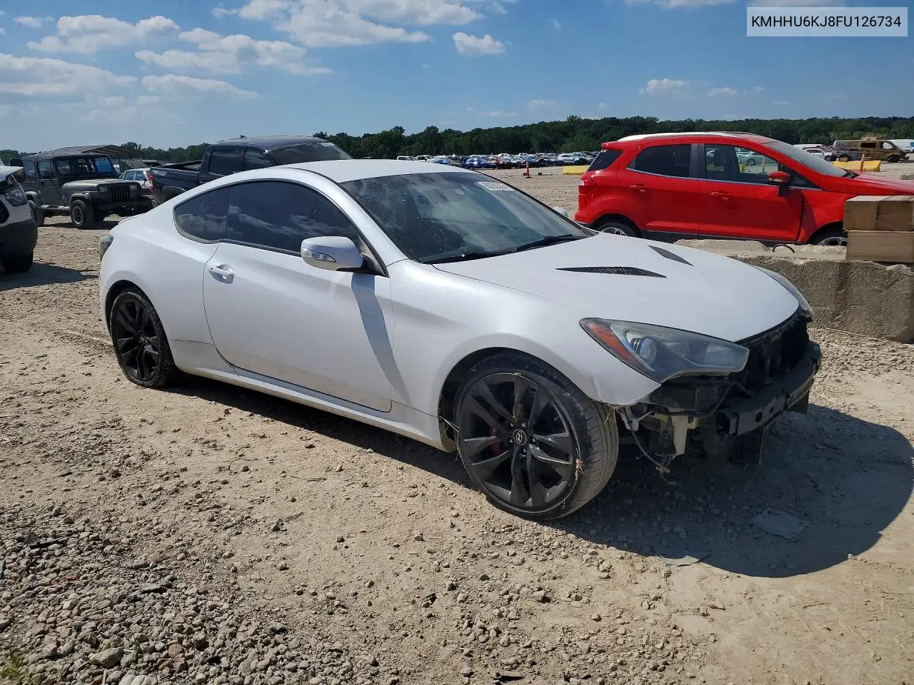 2015 Hyundai Genesis Coupe 3.8 R-Spec VIN: KMHHU6KJ8FU126734 Lot: 60290356