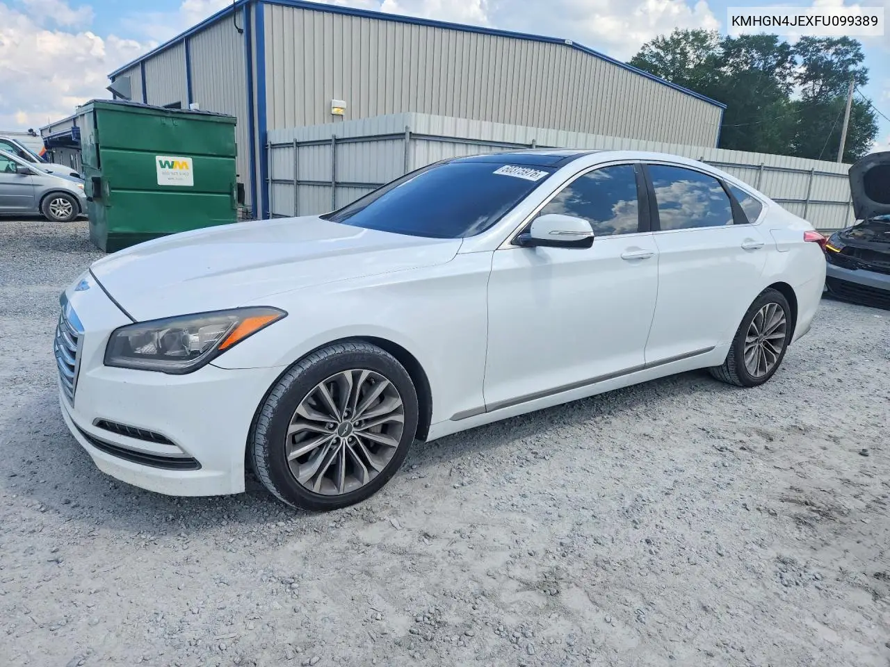 2015 Hyundai Genesis 3.8L VIN: KMHGN4JEXFU099389 Lot: 60375976