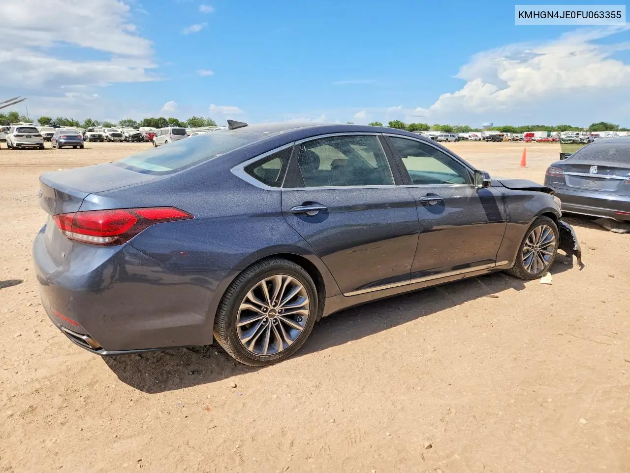 2015 Hyundai Genesis 3.8L VIN: KMHGN4JE0FU063355 Lot: 60462836