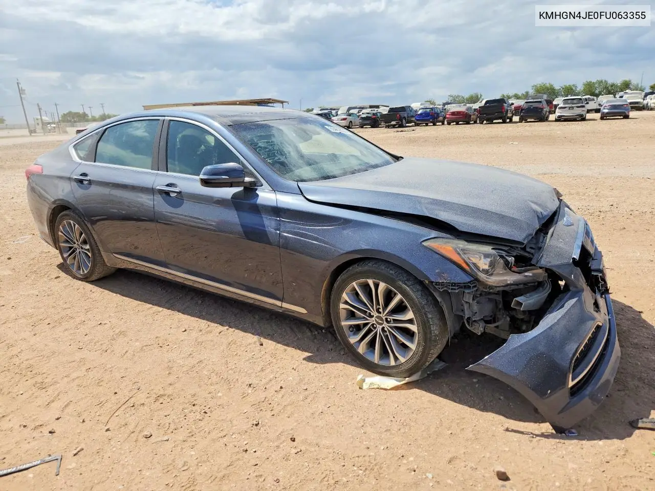 2015 Hyundai Genesis 3.8L VIN: KMHGN4JE0FU063355 Lot: 60462836