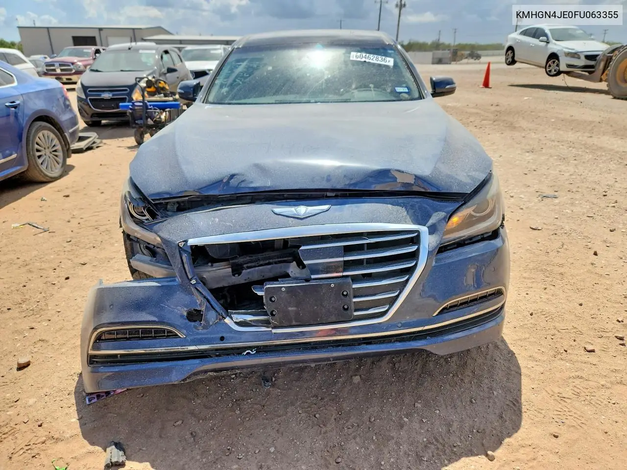 2015 Hyundai Genesis 3.8L VIN: KMHGN4JE0FU063355 Lot: 60462836