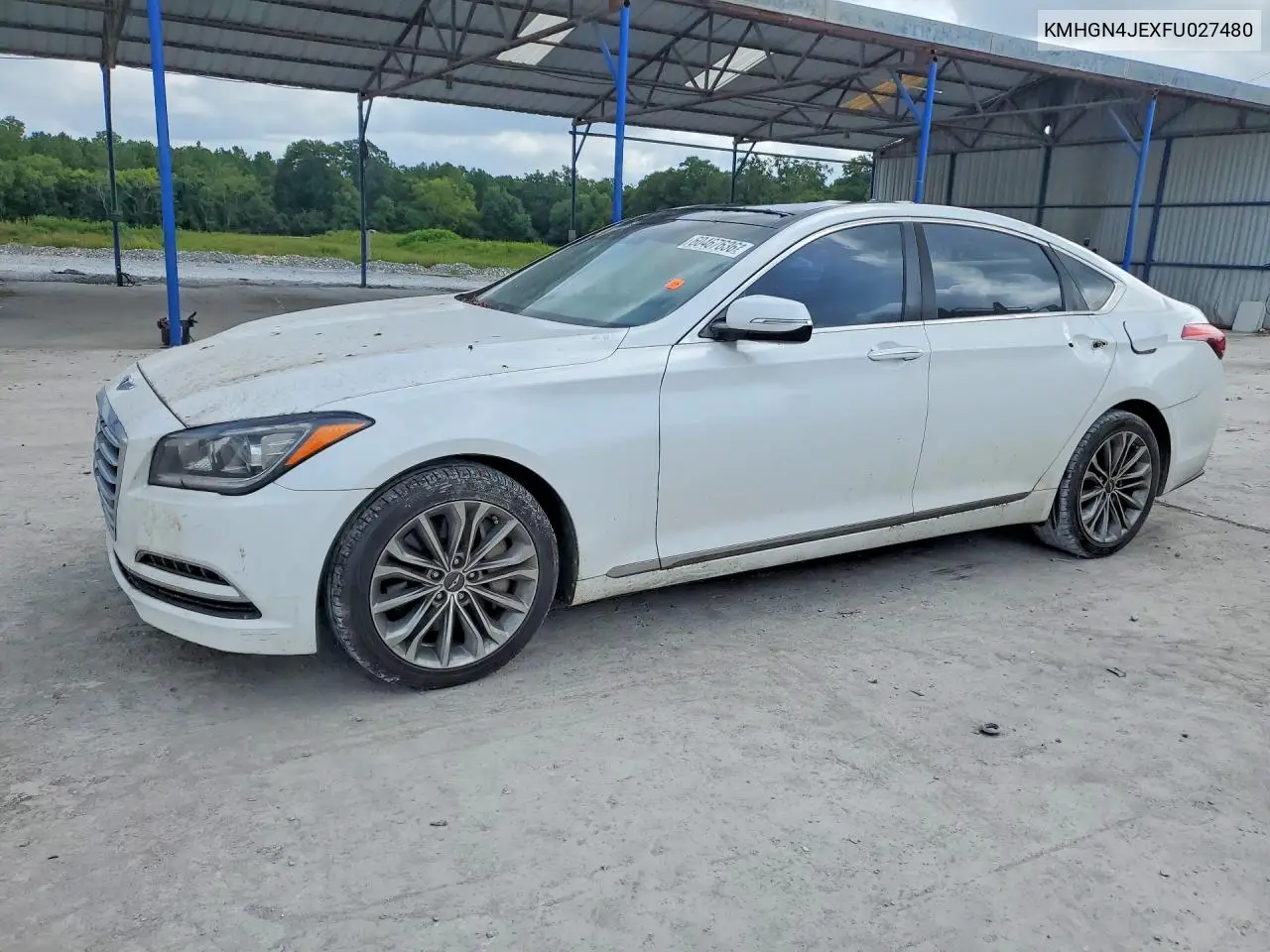 2015 Hyundai Genesis 3.8L VIN: KMHGN4JEXFU027480 Lot: 60467636