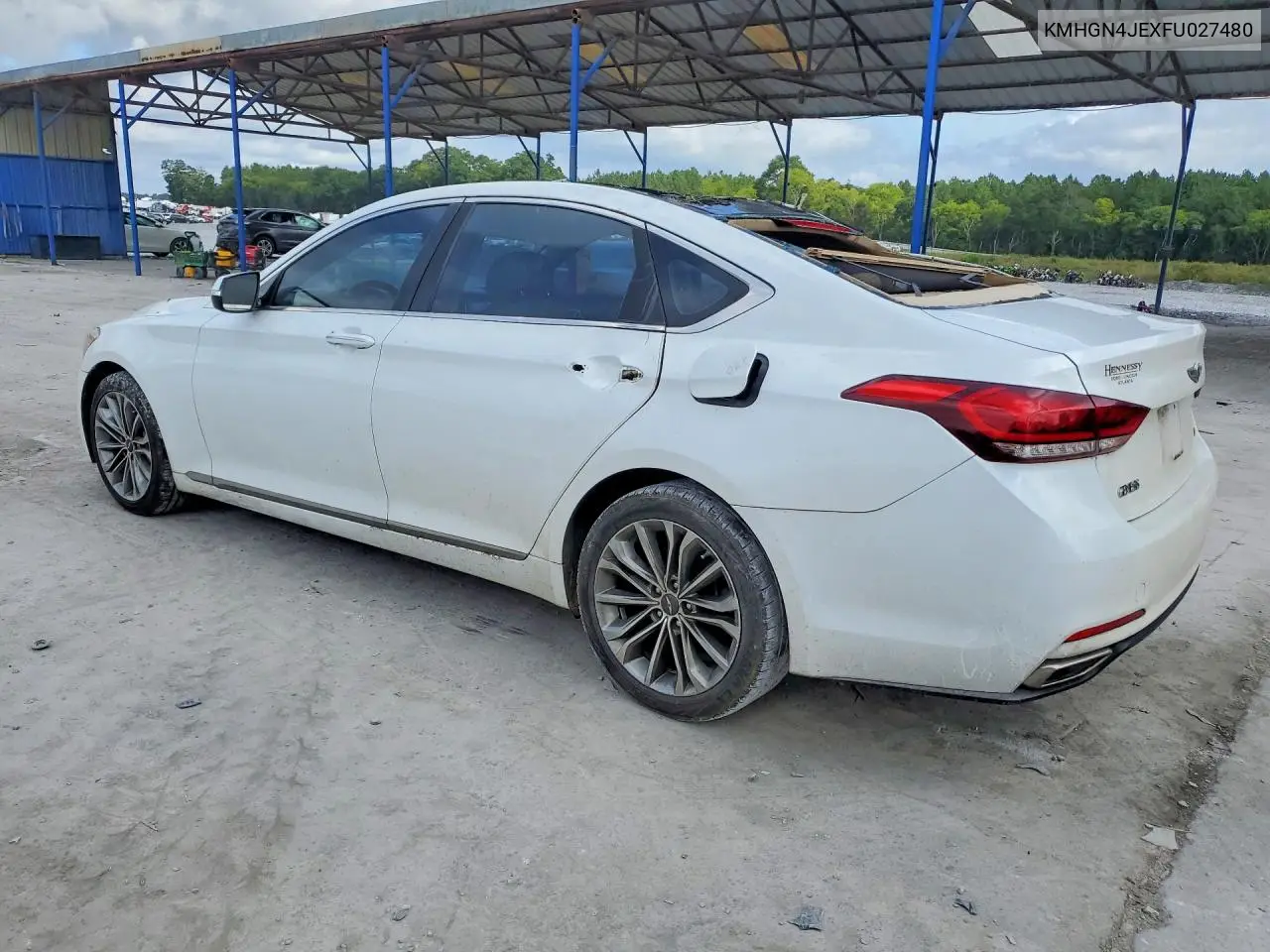 2015 Hyundai Genesis 3.8L VIN: KMHGN4JEXFU027480 Lot: 60467636