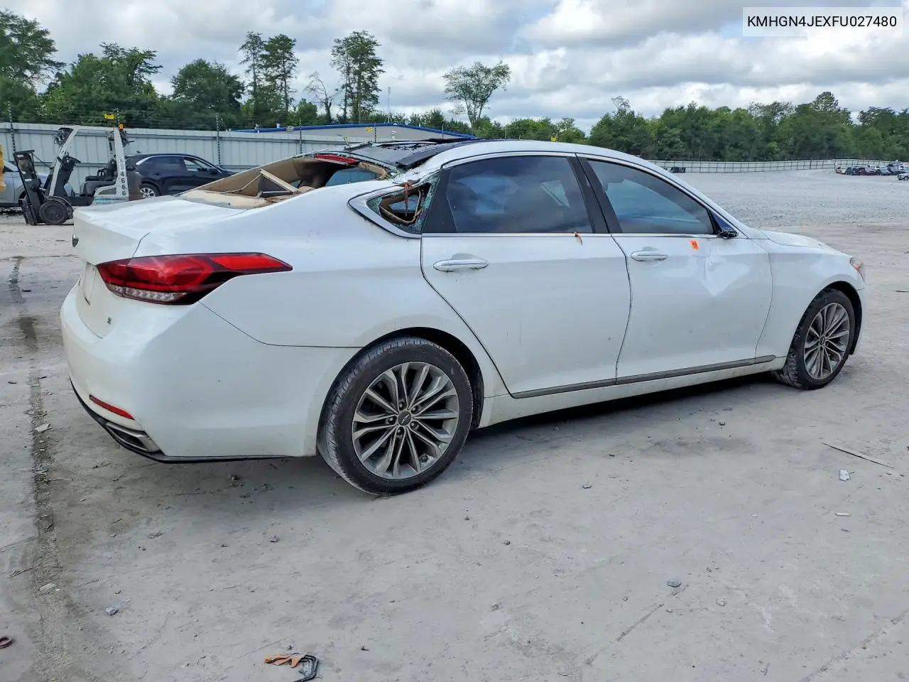2015 Hyundai Genesis 3.8L VIN: KMHGN4JEXFU027480 Lot: 60467636