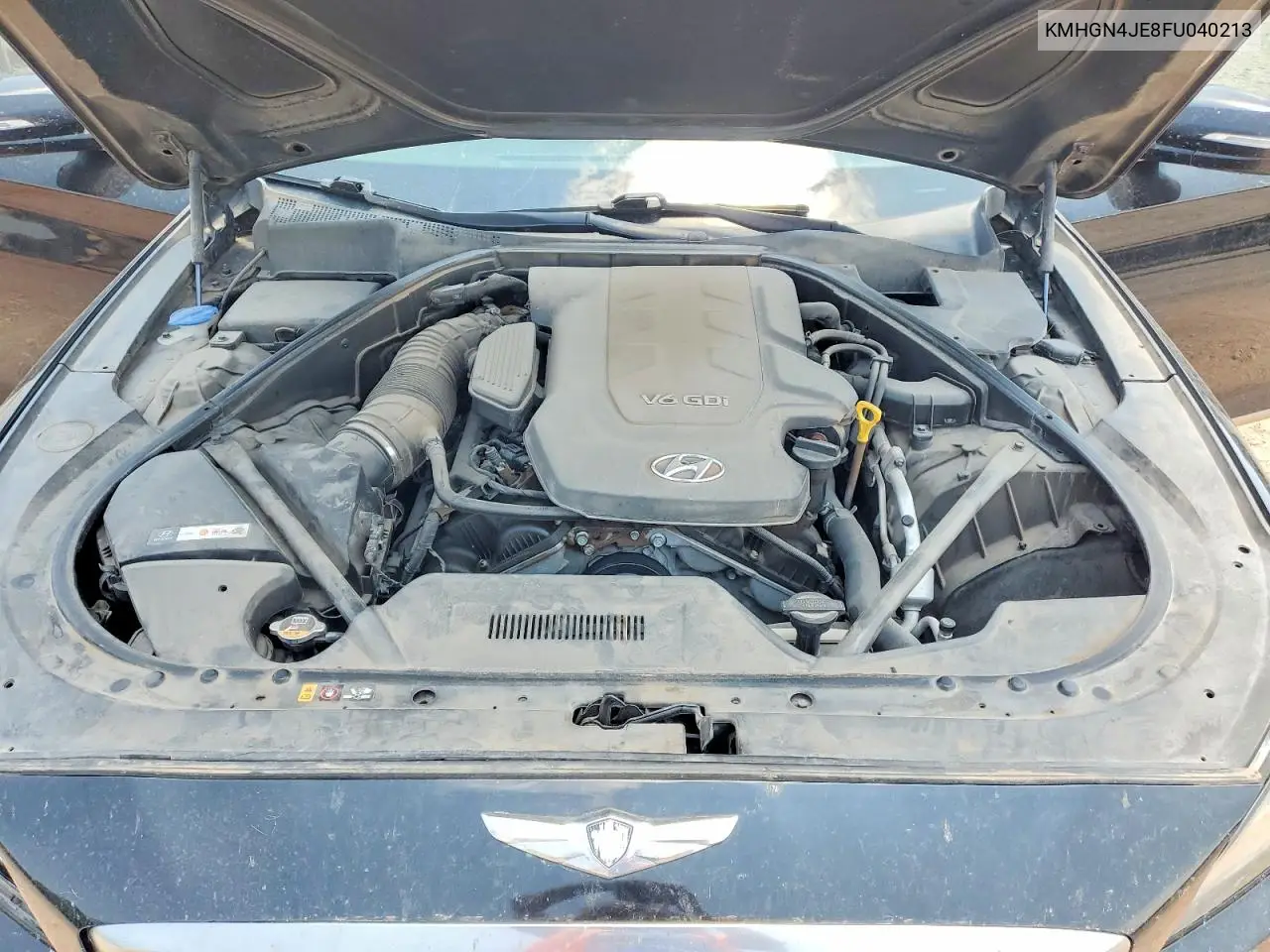 2015 Hyundai Genesis 3.8L VIN: KMHGN4JE8FU040213 Lot: 60572726