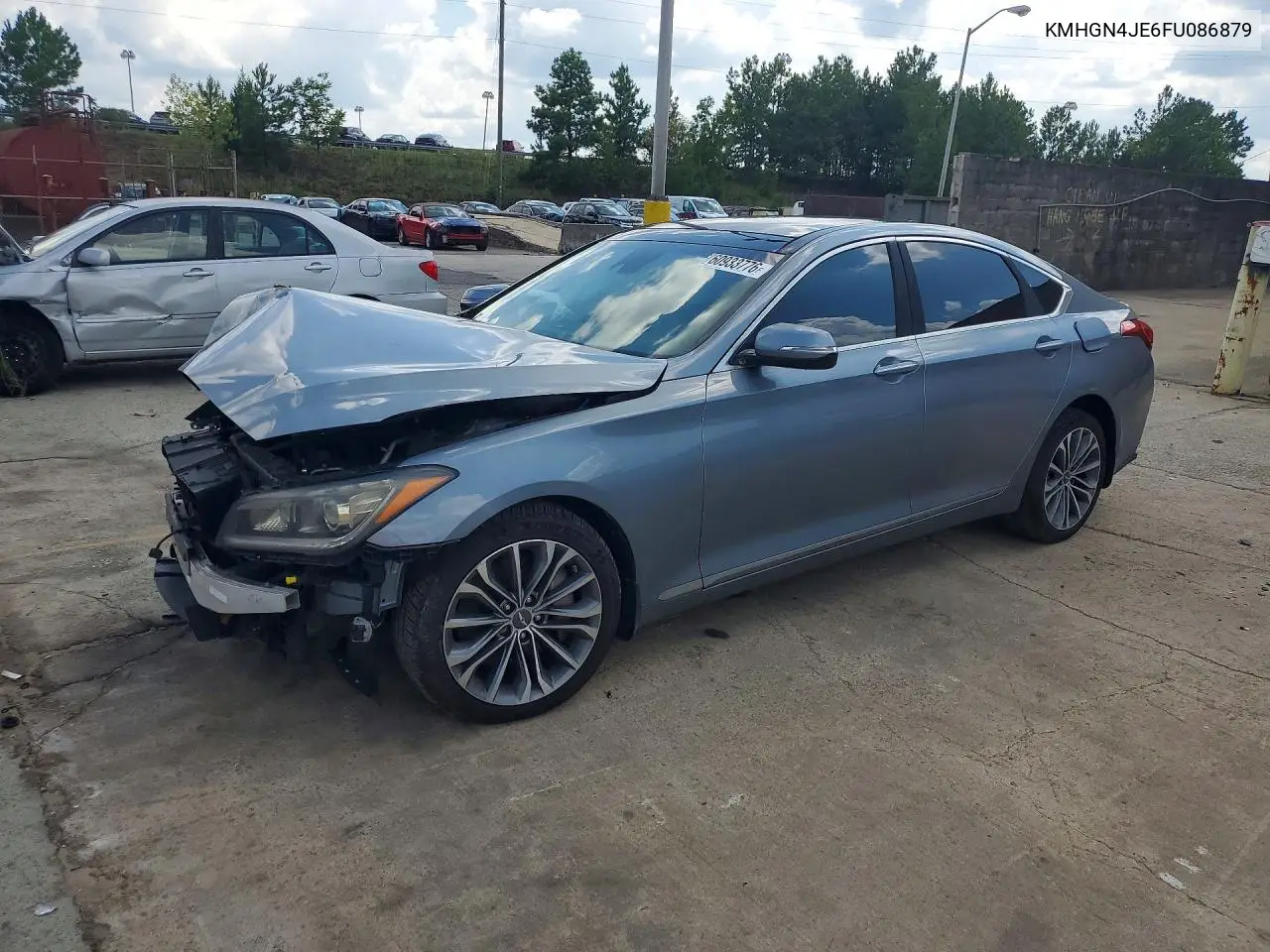 2015 Hyundai Genesis 3.8L VIN: KMHGN4JE6FU086879 Lot: 60933776