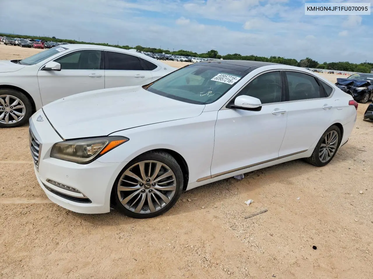 2015 Hyundai Genesis 5.0L VIN: KMHGN4JF1FU070095 Lot: 60957216