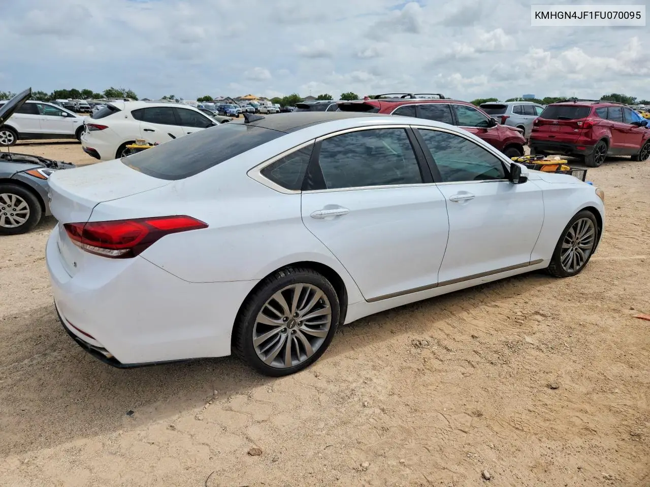 2015 Hyundai Genesis 5.0L VIN: KMHGN4JF1FU070095 Lot: 60957216