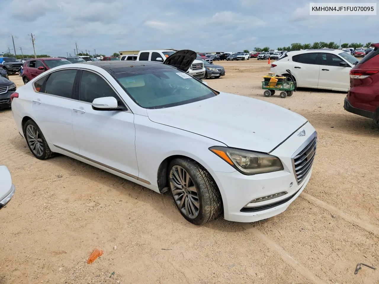2015 Hyundai Genesis 5.0L VIN: KMHGN4JF1FU070095 Lot: 60957216