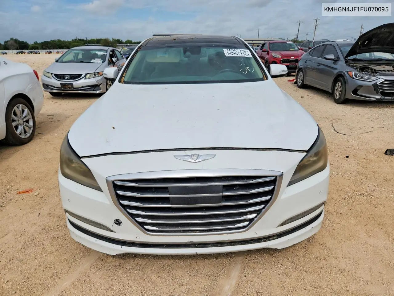 2015 Hyundai Genesis 5.0L VIN: KMHGN4JF1FU070095 Lot: 60957216