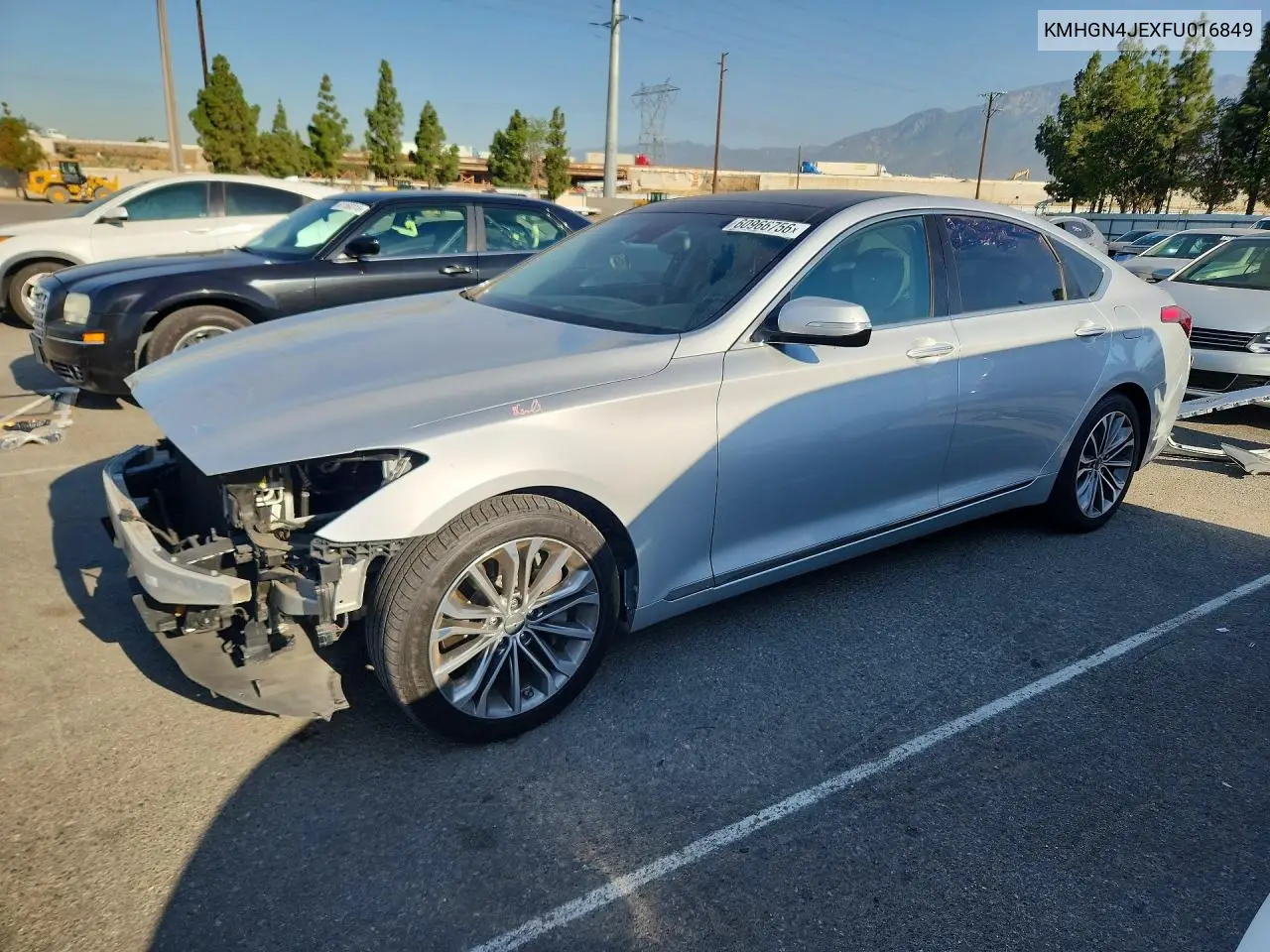 2015 Hyundai Genesis 3.8L VIN: KMHGN4JEXFU016849 Lot: 60966756