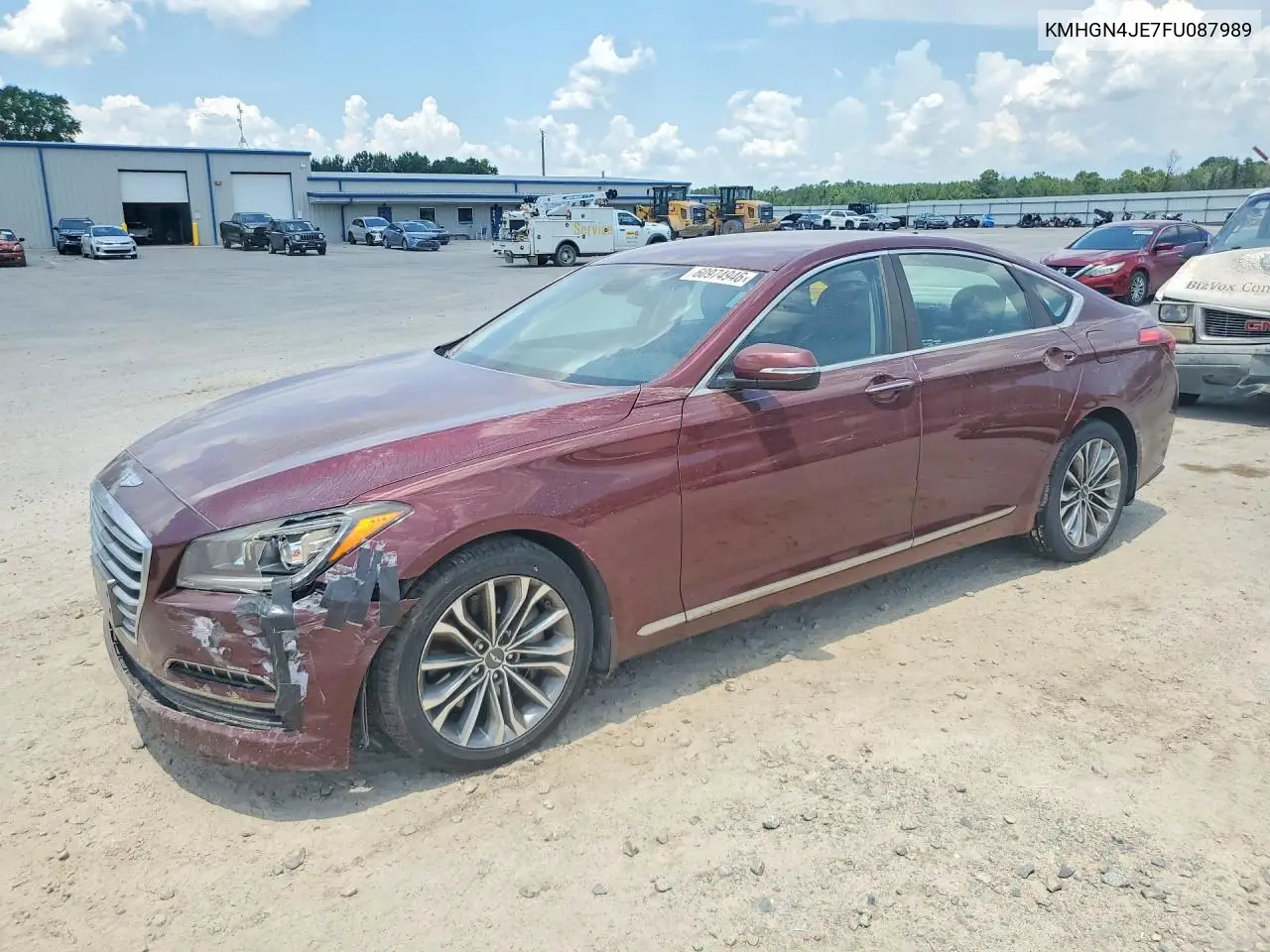 2015 Hyundai Genesis 3.8L VIN: KMHGN4JE7FU087989 Lot: 60974946
