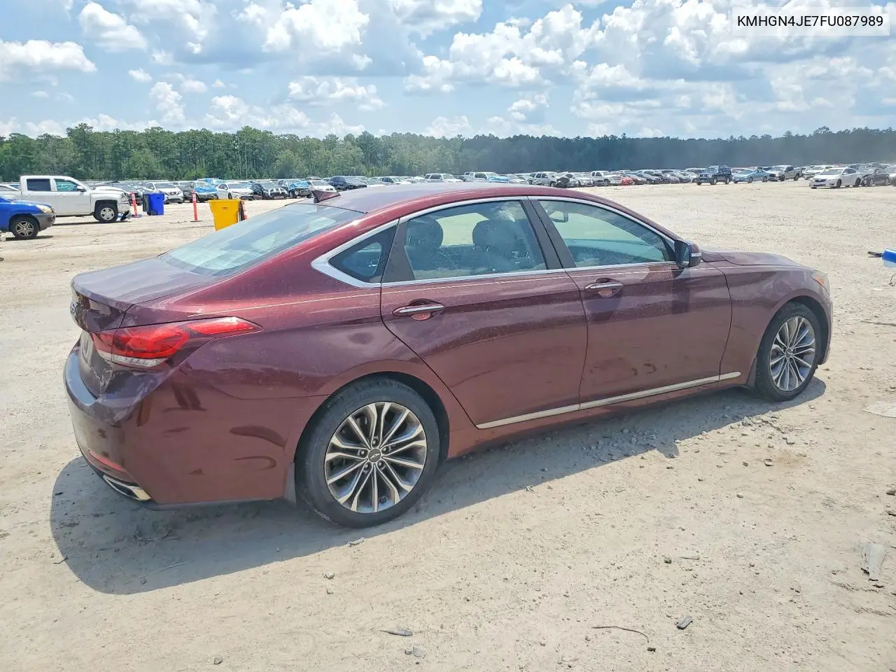 2015 Hyundai Genesis 3.8L VIN: KMHGN4JE7FU087989 Lot: 60974946
