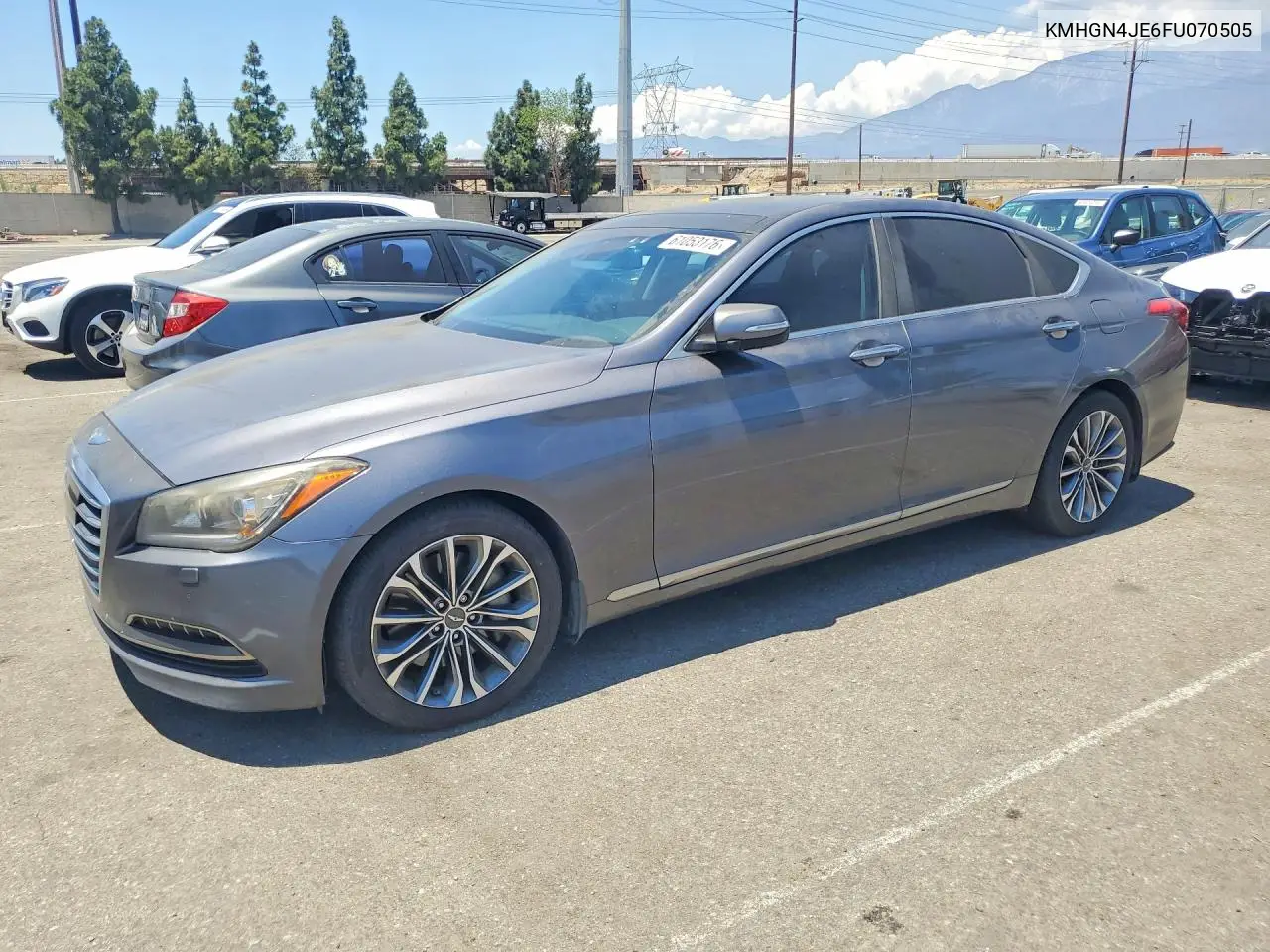 2015 Hyundai Genesis 3.8L VIN: KMHGN4JE6FU070505 Lot: 61053176