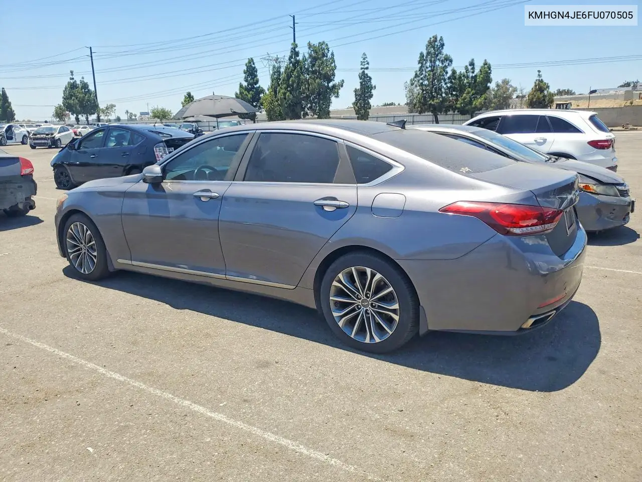 2015 Hyundai Genesis 3.8L VIN: KMHGN4JE6FU070505 Lot: 61053176