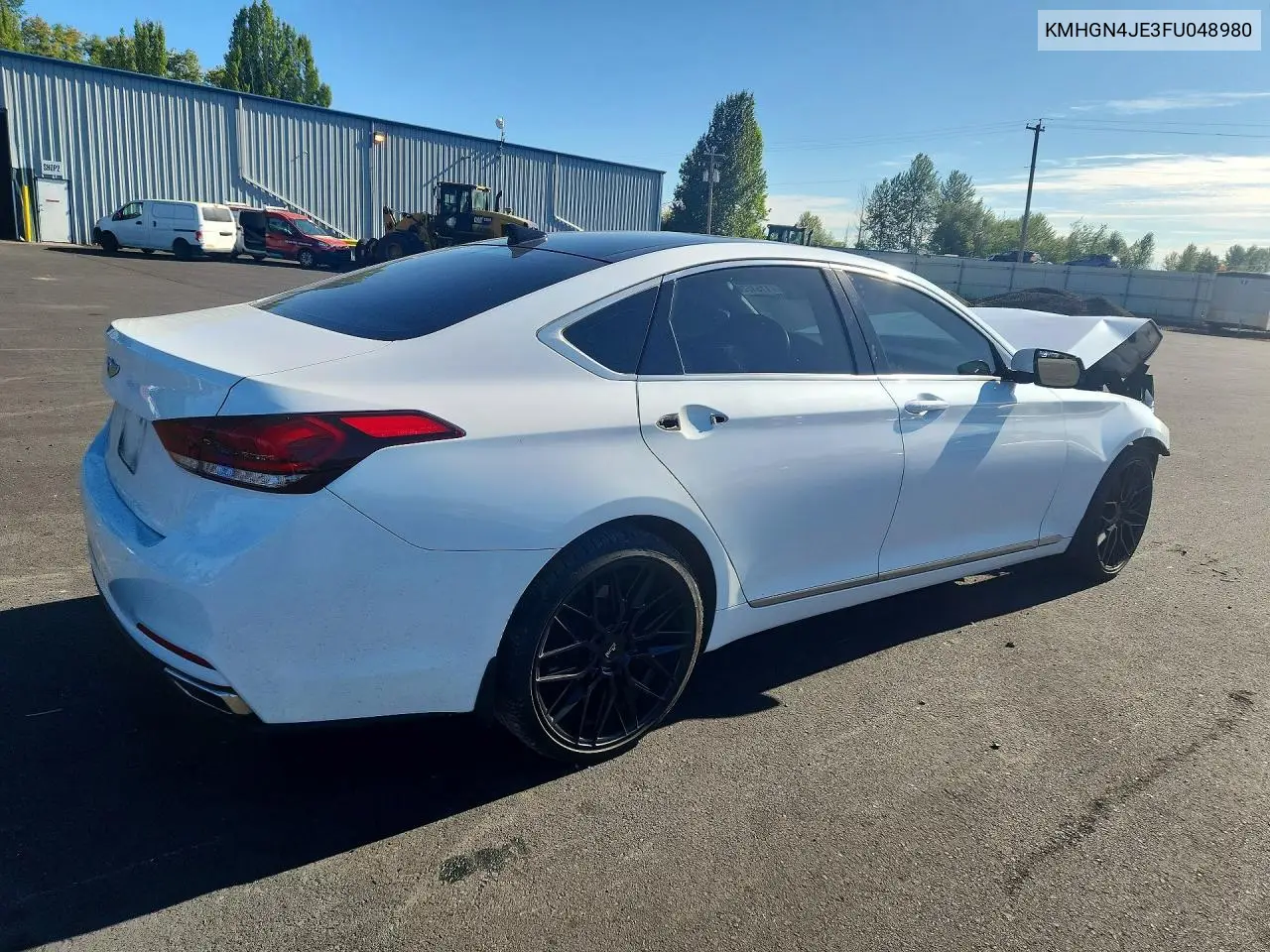 2015 Hyundai Genesis 3.8L VIN: KMHGN4JE3FU048980 Lot: 61151526