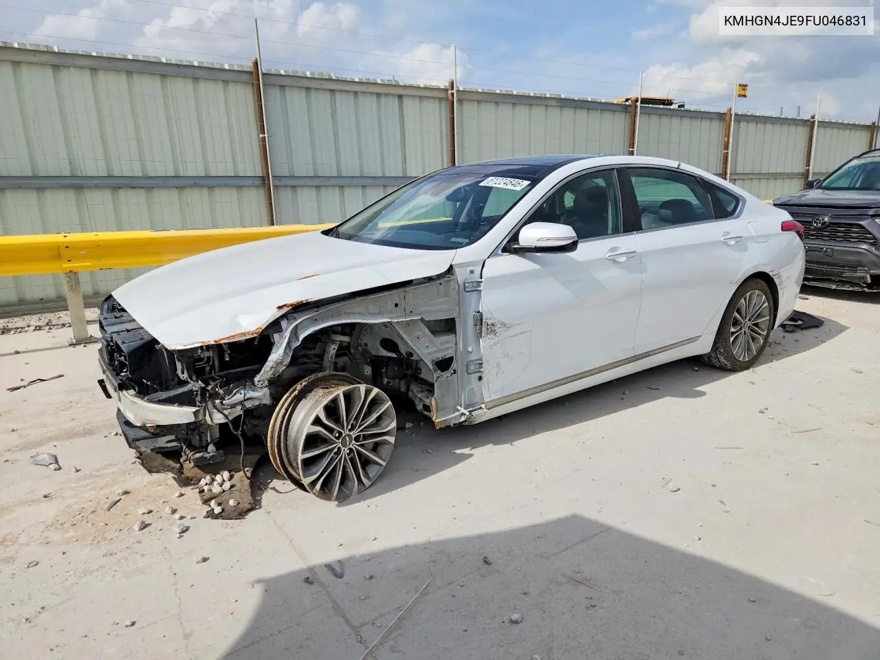2015 Hyundai Genesis 3.8L VIN: KMHGN4JE9FU046831 Lot: 61224846