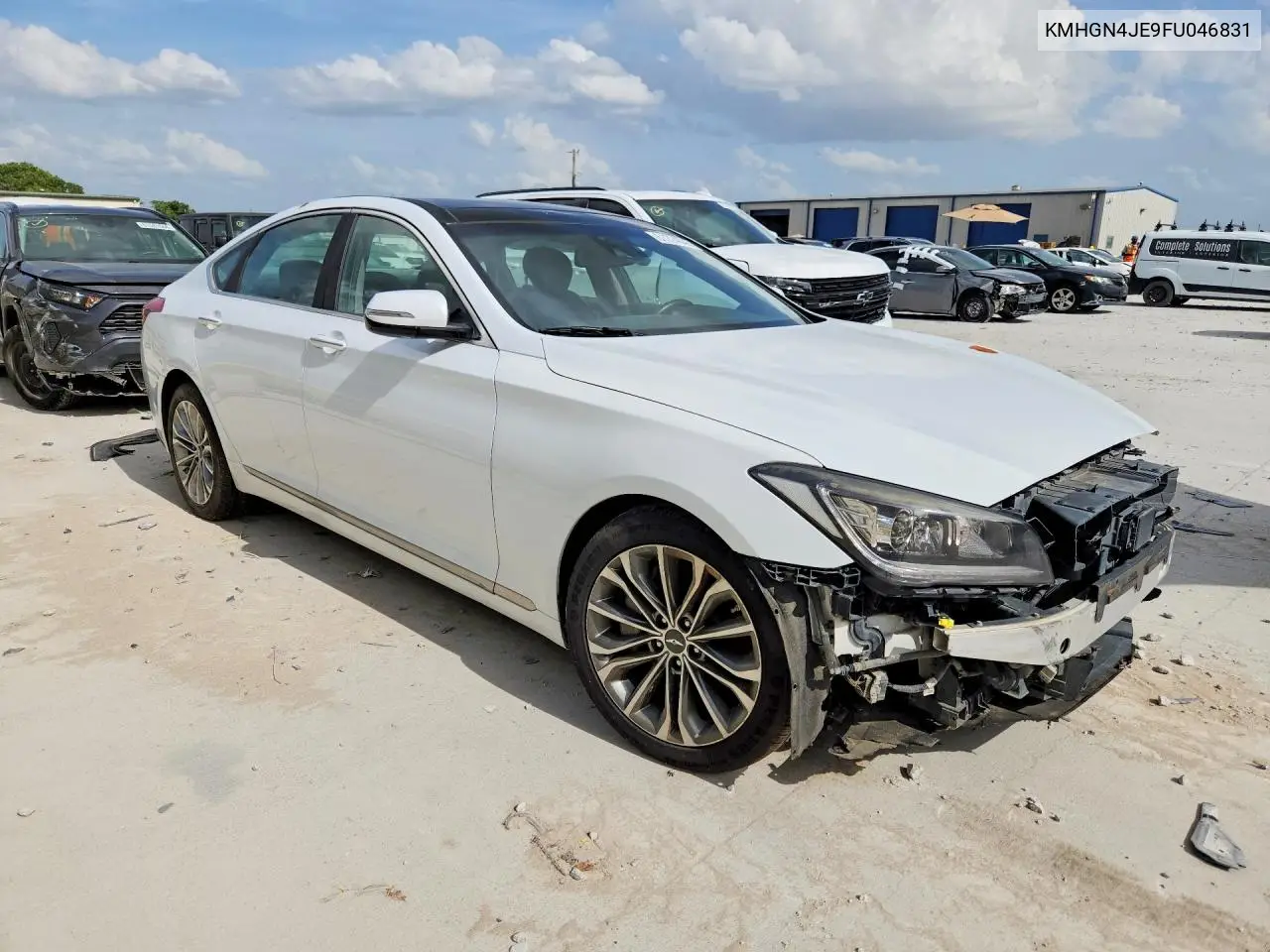 2015 Hyundai Genesis 3.8L VIN: KMHGN4JE9FU046831 Lot: 61224846