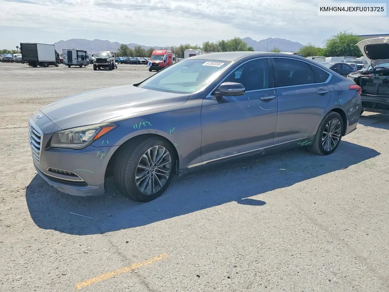 2015 Hyundai Genesis 3.8L VIN: KMHGN4JEXFU013725 Lot: 61392036