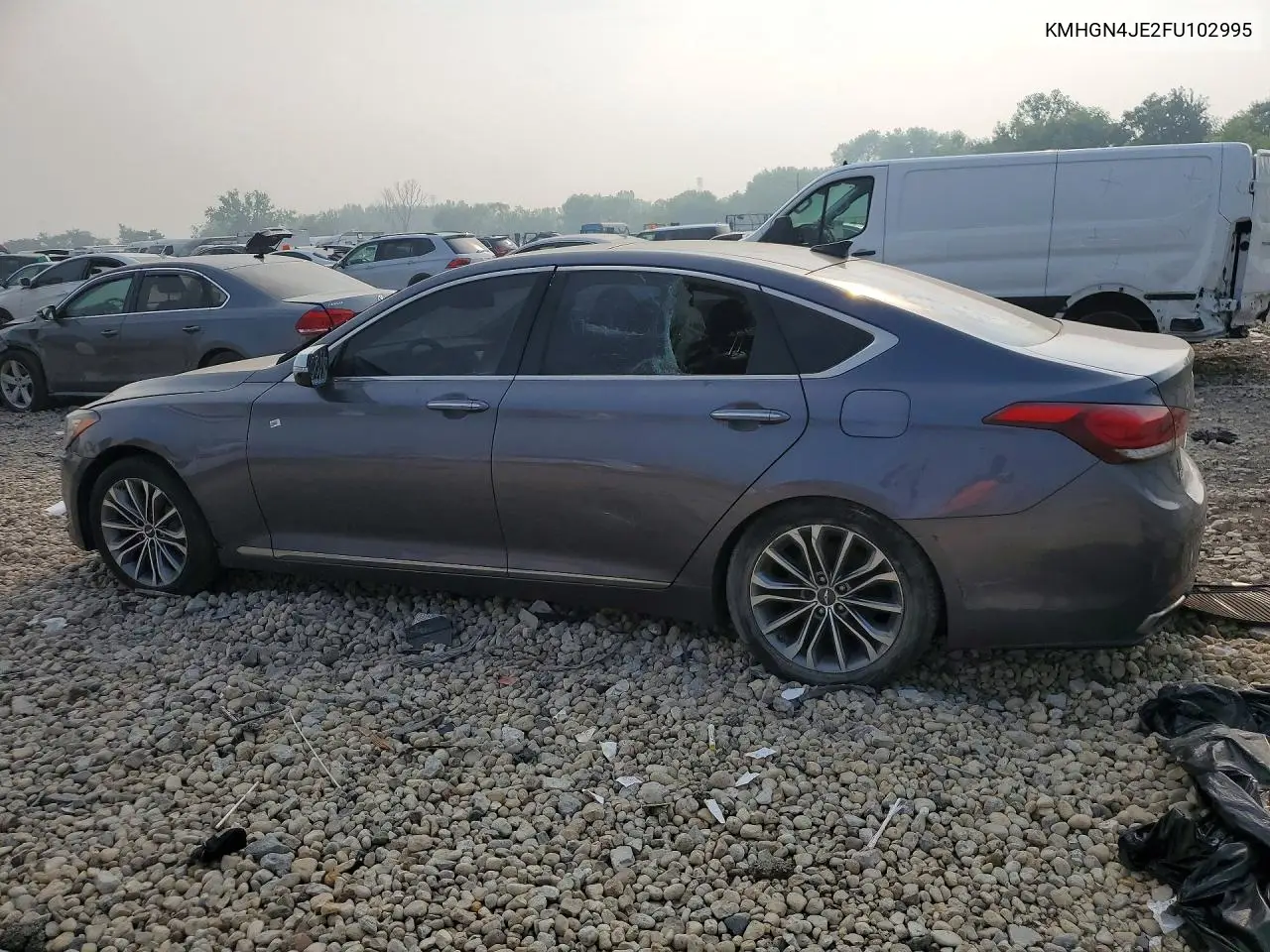 2015 Hyundai Genesis 3.8L VIN: KMHGN4JE2FU102995 Lot: 61605266