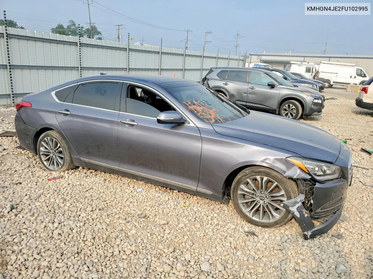 2015 Hyundai Genesis 3.8L VIN: KMHGN4JE2FU102995 Lot: 61605266