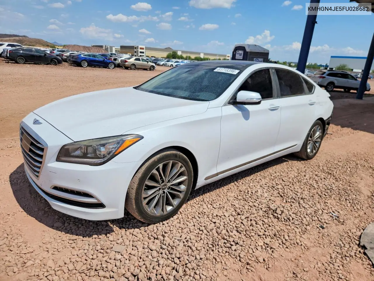 2015 Hyundai Genesis 3.8L VIN: KMHGN4JE5FU028682 Lot: 61718396