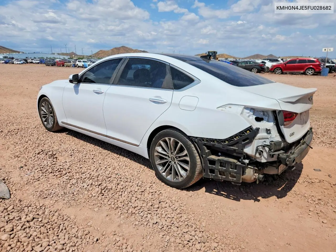 2015 Hyundai Genesis 3.8L VIN: KMHGN4JE5FU028682 Lot: 61718396