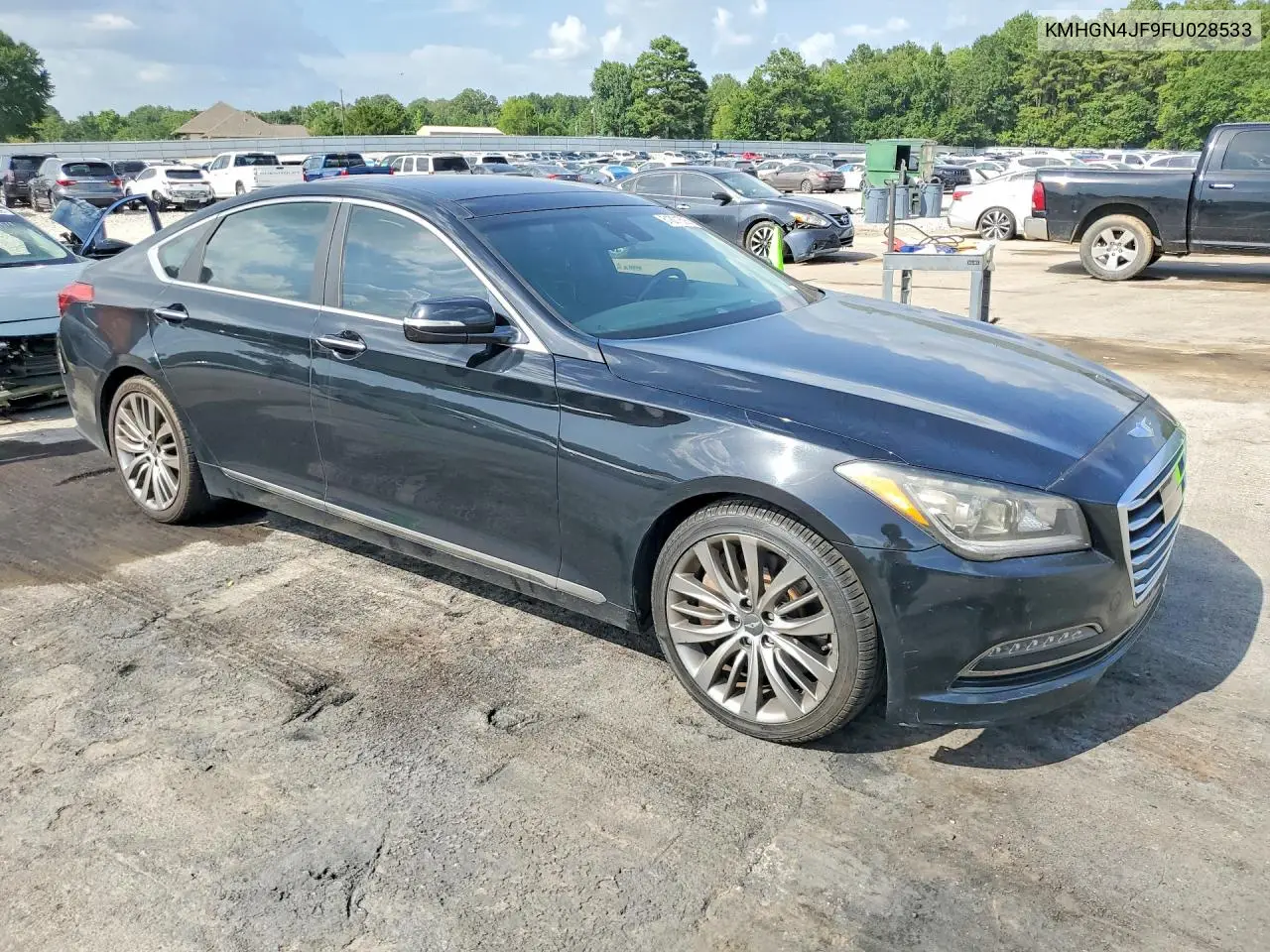 2015 Hyundai Genesis 5.0L VIN: KMHGN4JF9FU028533 Lot: 61801526
