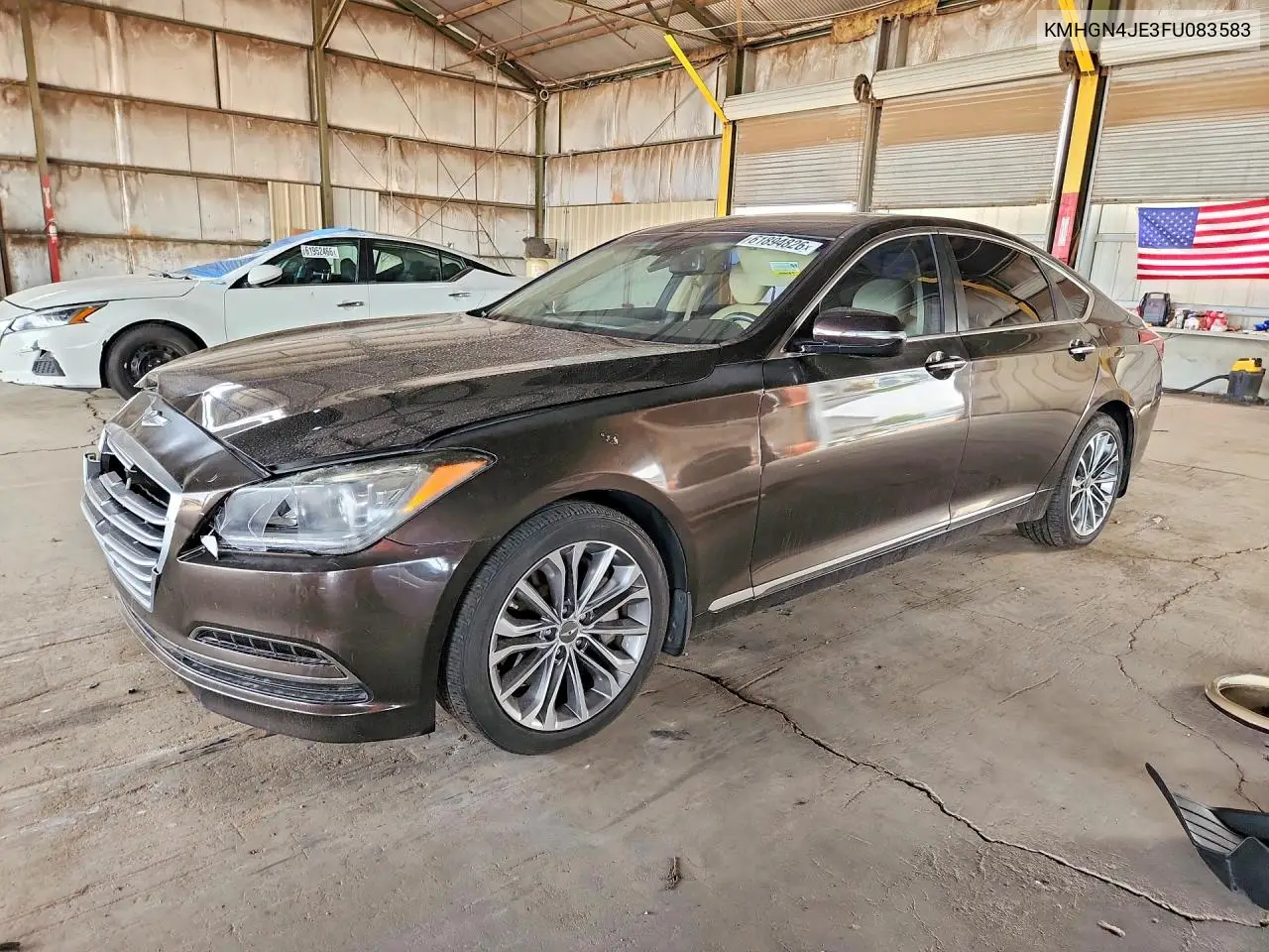2015 Hyundai Genesis 3.8L VIN: KMHGN4JE3FU083583 Lot: 61894826