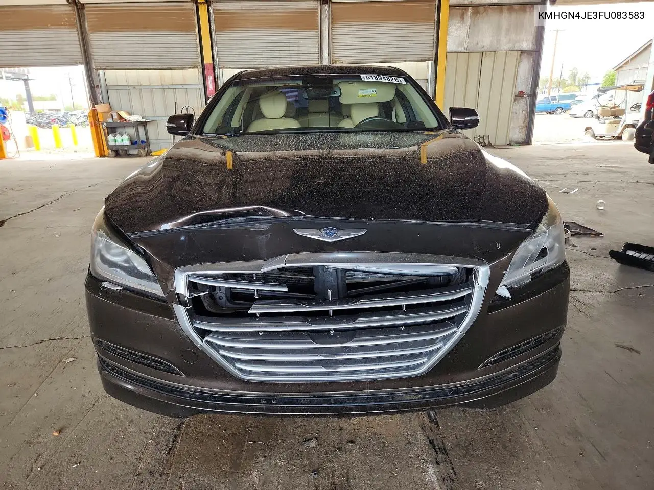 2015 Hyundai Genesis 3.8L VIN: KMHGN4JE3FU083583 Lot: 61894826