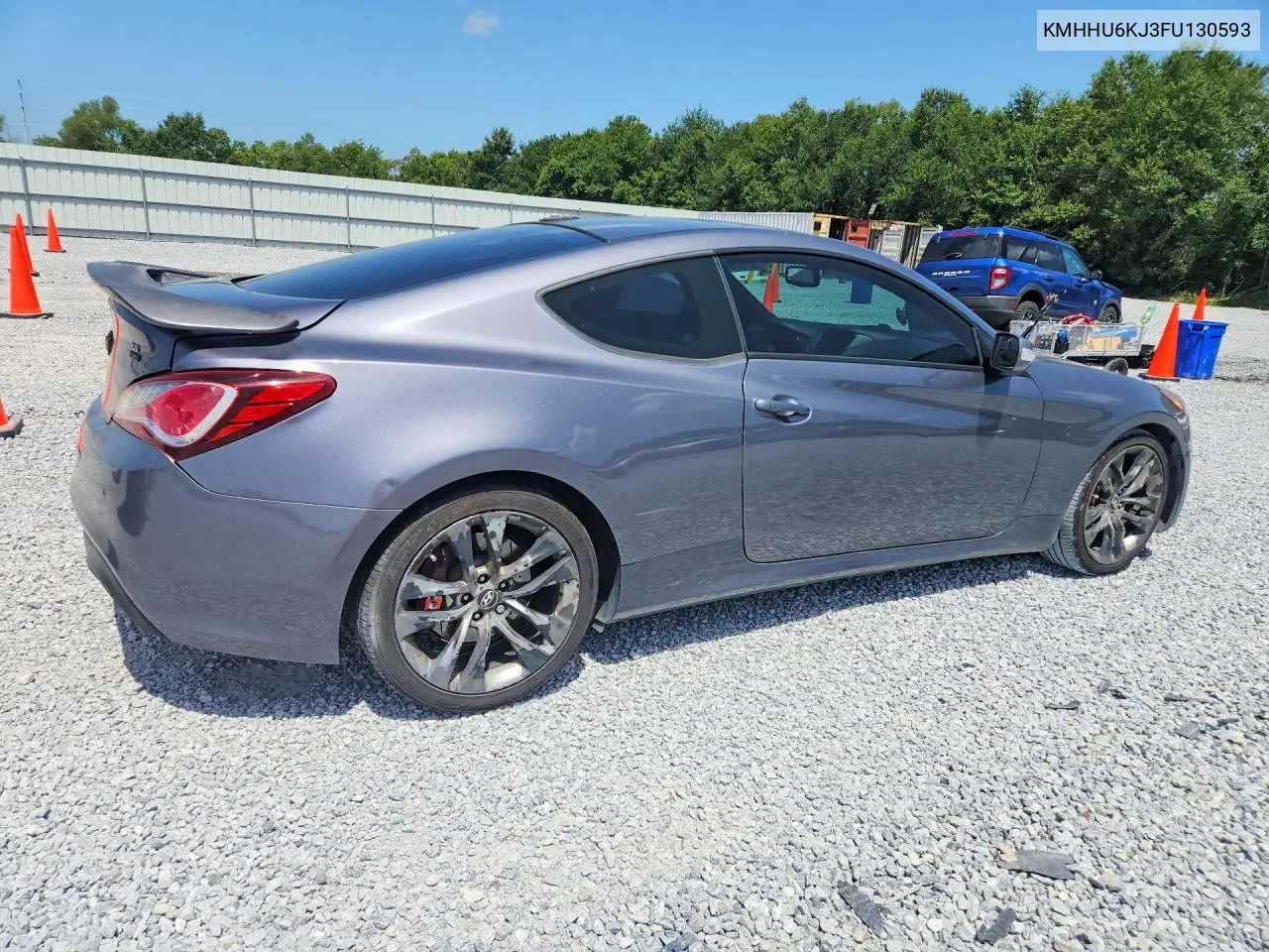 2015 Hyundai Genesis Coupe 3.8 Ultimate VIN: KMHHU6KJ3FU130593 Lot: 62162476