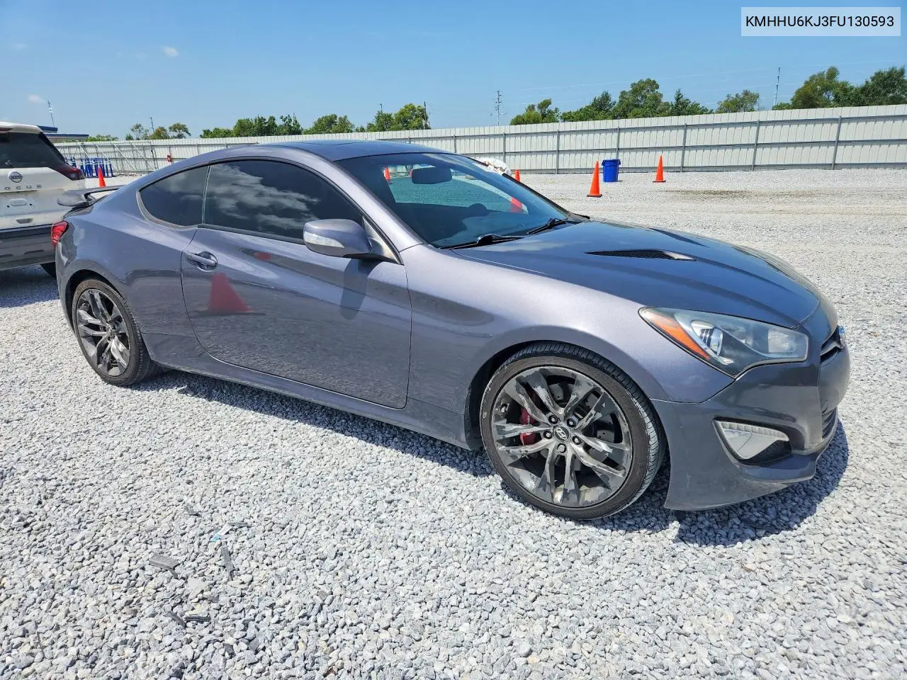2015 Hyundai Genesis Coupe 3.8 Ultimate VIN: KMHHU6KJ3FU130593 Lot: 62162476