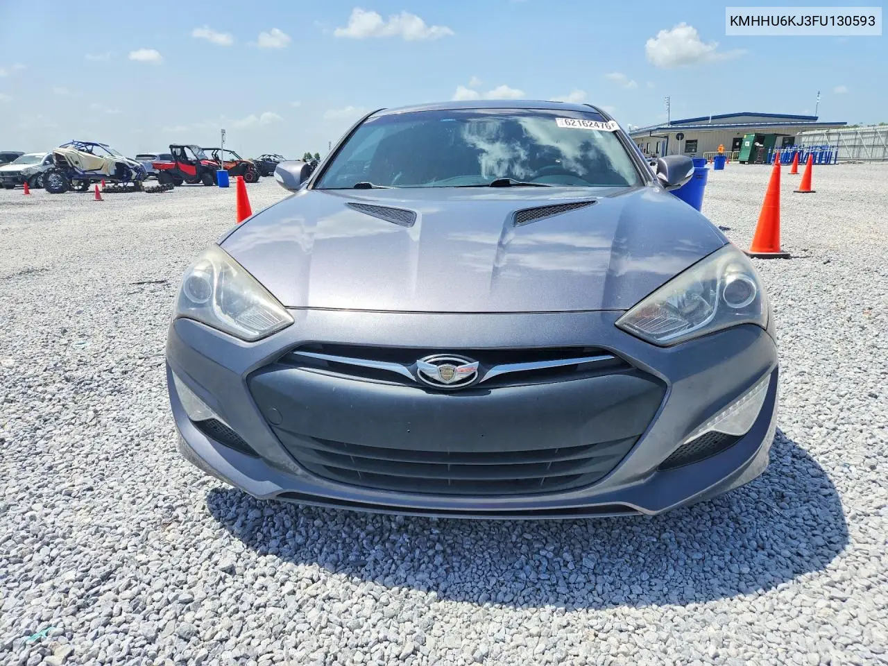 2015 Hyundai Genesis Coupe 3.8 Ultimate VIN: KMHHU6KJ3FU130593 Lot: 62162476