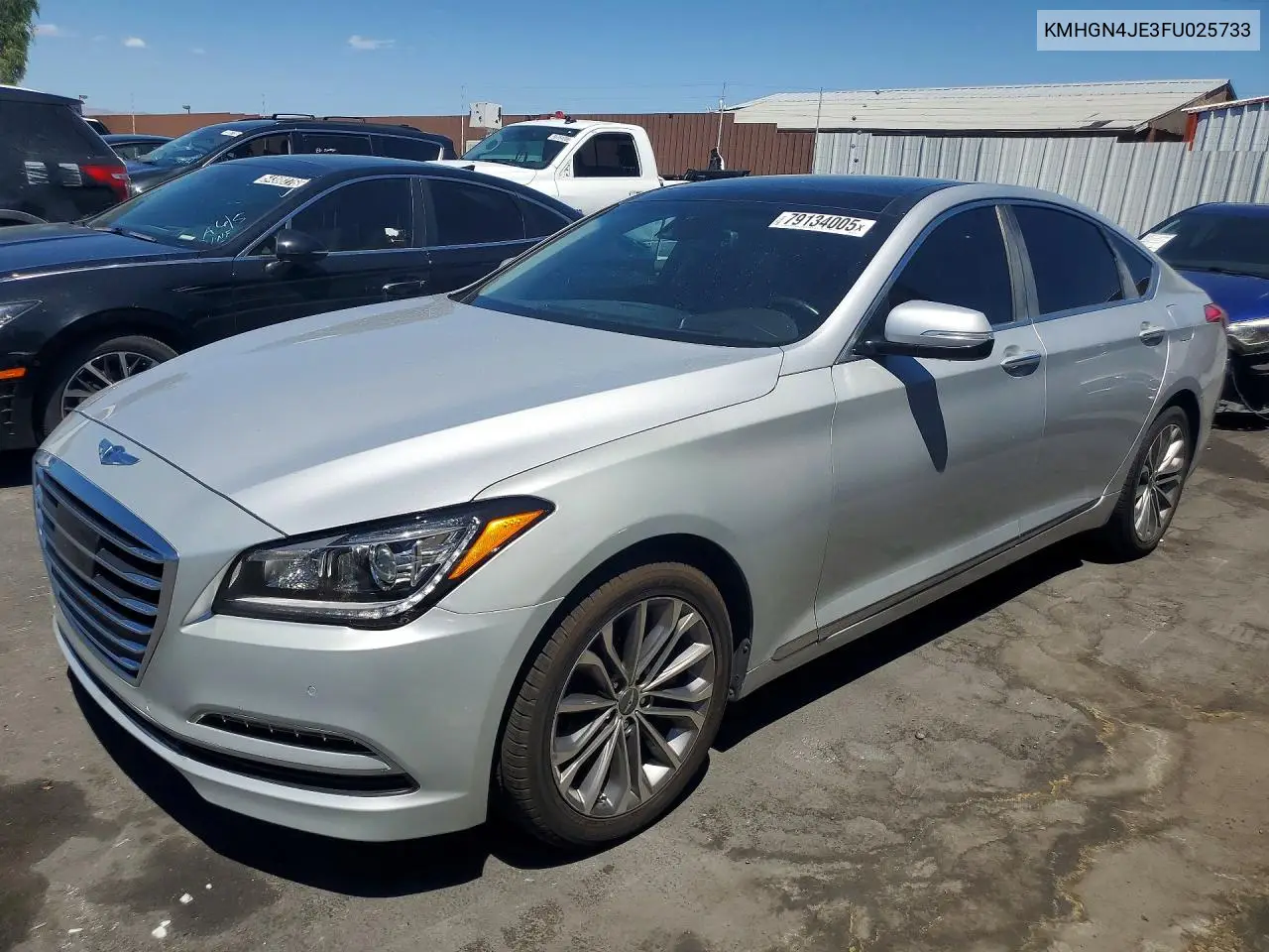 2015 Hyundai Genesis 3.8L VIN: KMHGN4JE3FU025733 Lot: 79134005