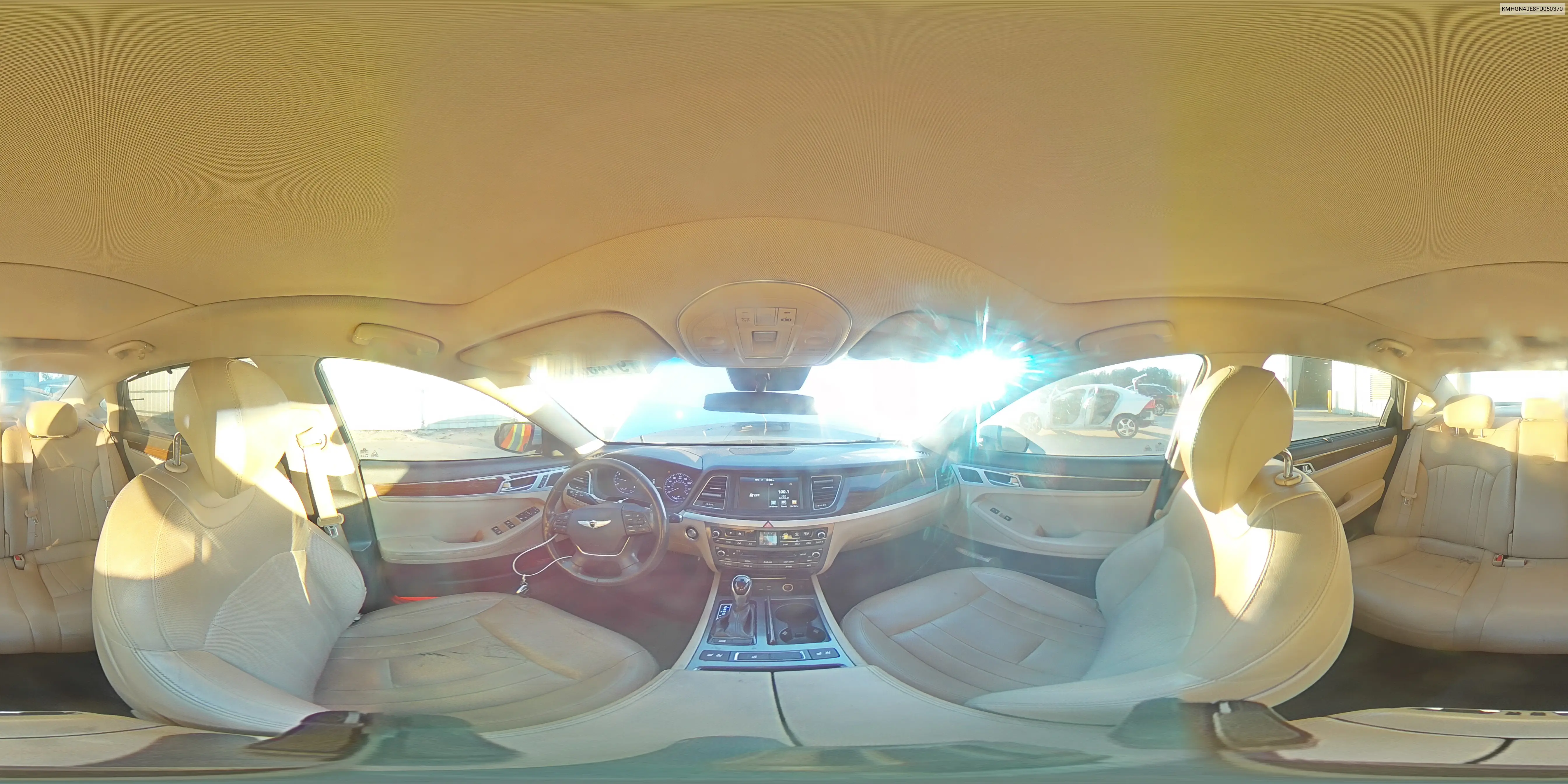 KMHGN4JE8FU050370 2015 Hyundai Genesis 3.8L