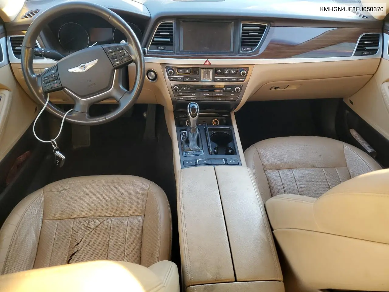 KMHGN4JE8FU050370 2015 Hyundai Genesis 3.8L