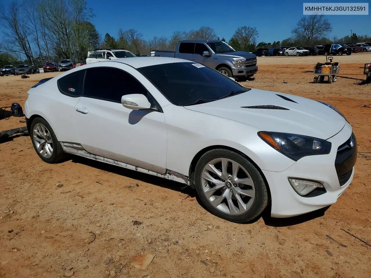 2016 Hyundai Genesis Coupe 3.8 VIN: KMHHT6KJ3GU132591 Lot: 45798706