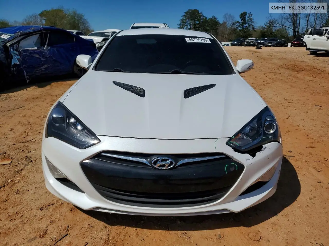 2016 Hyundai Genesis Coupe 3.8 VIN: KMHHT6KJ3GU132591 Lot: 45798706