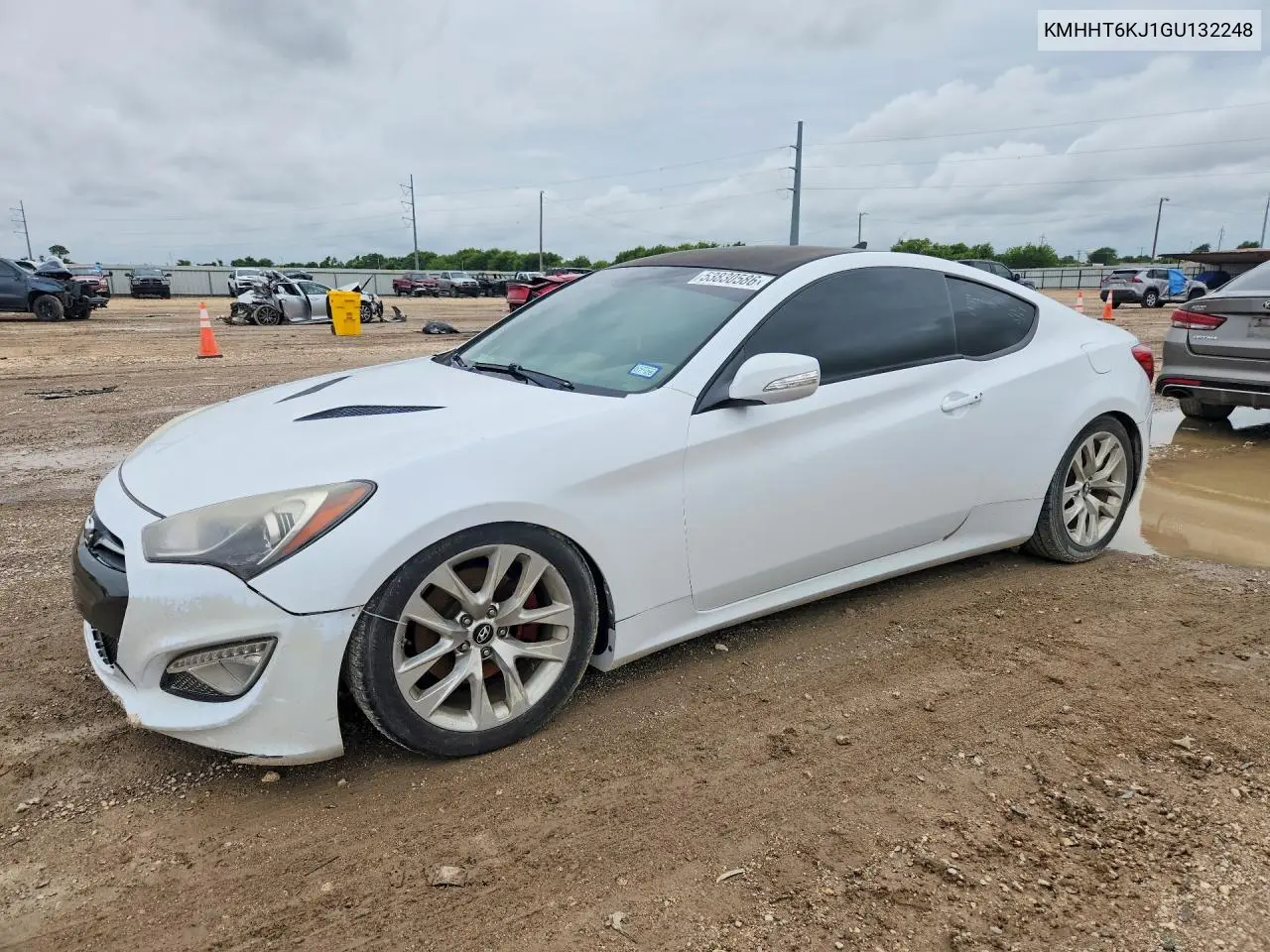2016 Hyundai Genesis Coupe 3.8L VIN: KMHHT6KJ1GU132248 Lot: 53830586