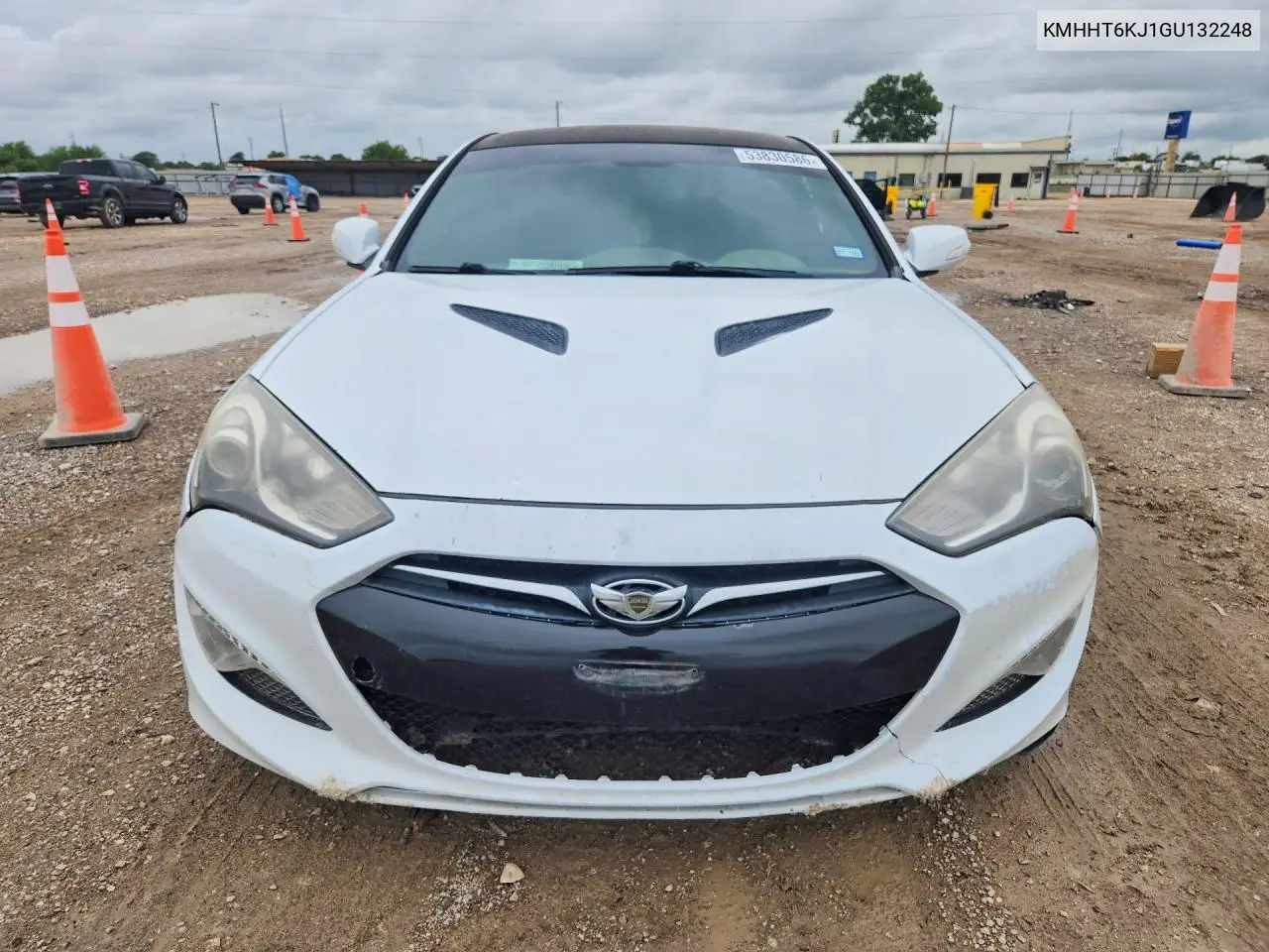 2016 Hyundai Genesis Coupe 3.8L VIN: KMHHT6KJ1GU132248 Lot: 53830586