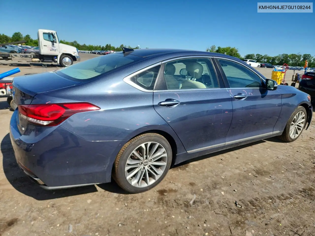 2016 Hyundai Genesis 3.8L VIN: KMHGN4JE7GU108244 Lot: 55646316
