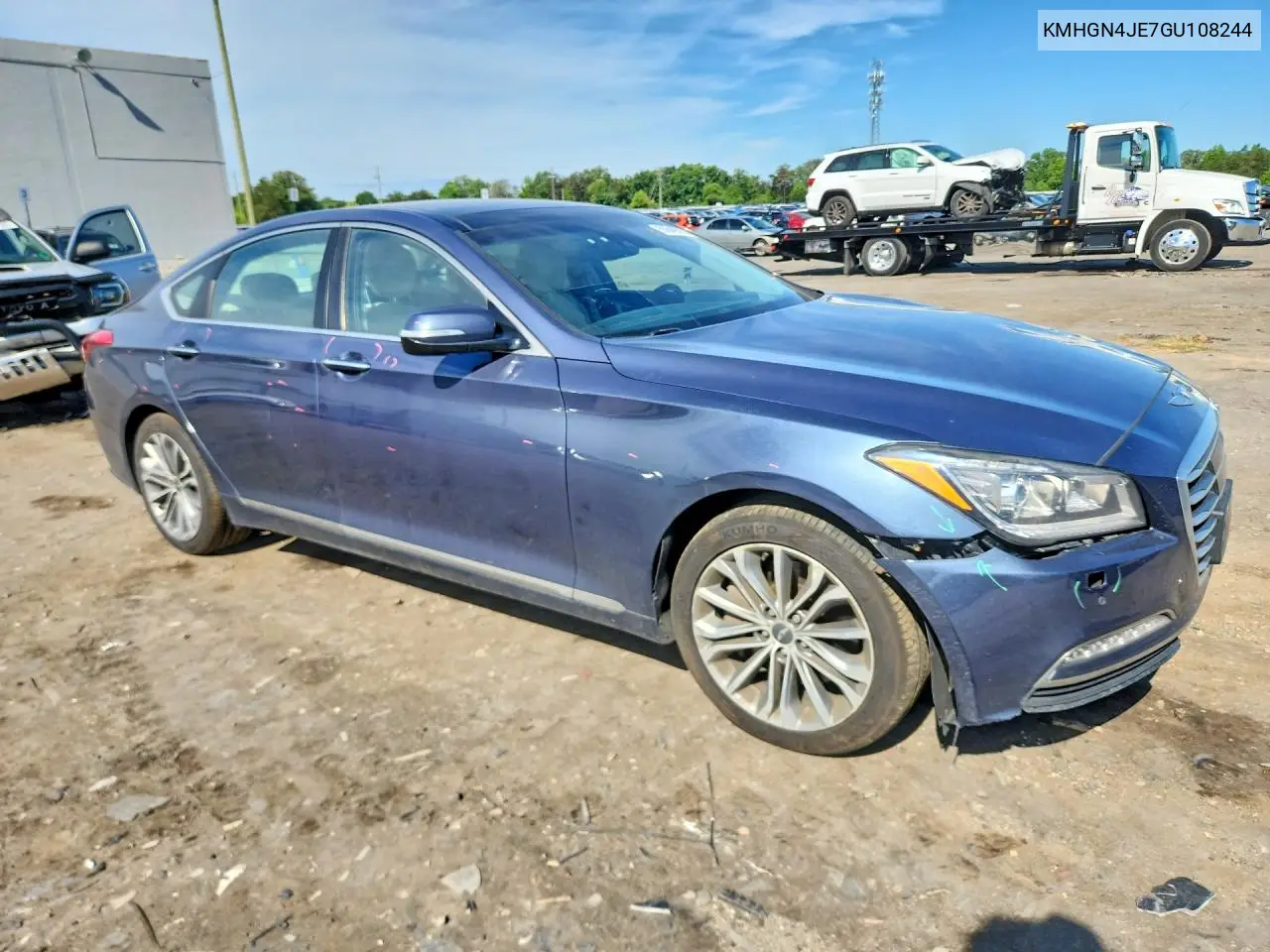 2016 Hyundai Genesis 3.8L VIN: KMHGN4JE7GU108244 Lot: 55646316