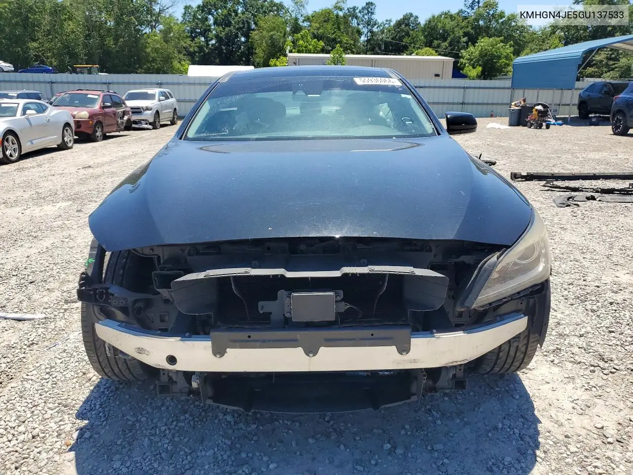 2016 Hyundai Genesis 3.8L VIN: KMHGN4JE5GU137533 Lot: 55936066